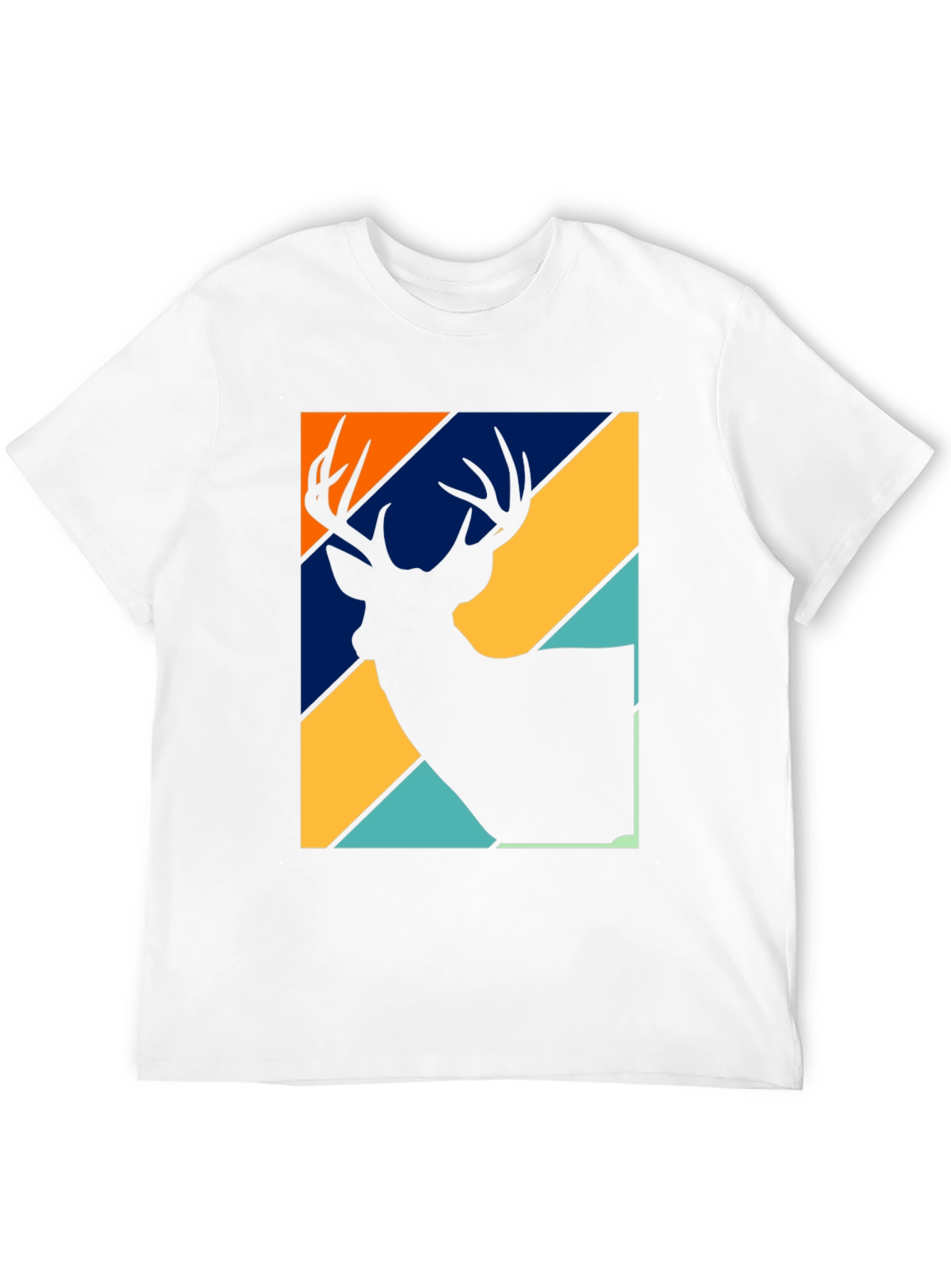 Retro Deer Silhouette Graphic Tee