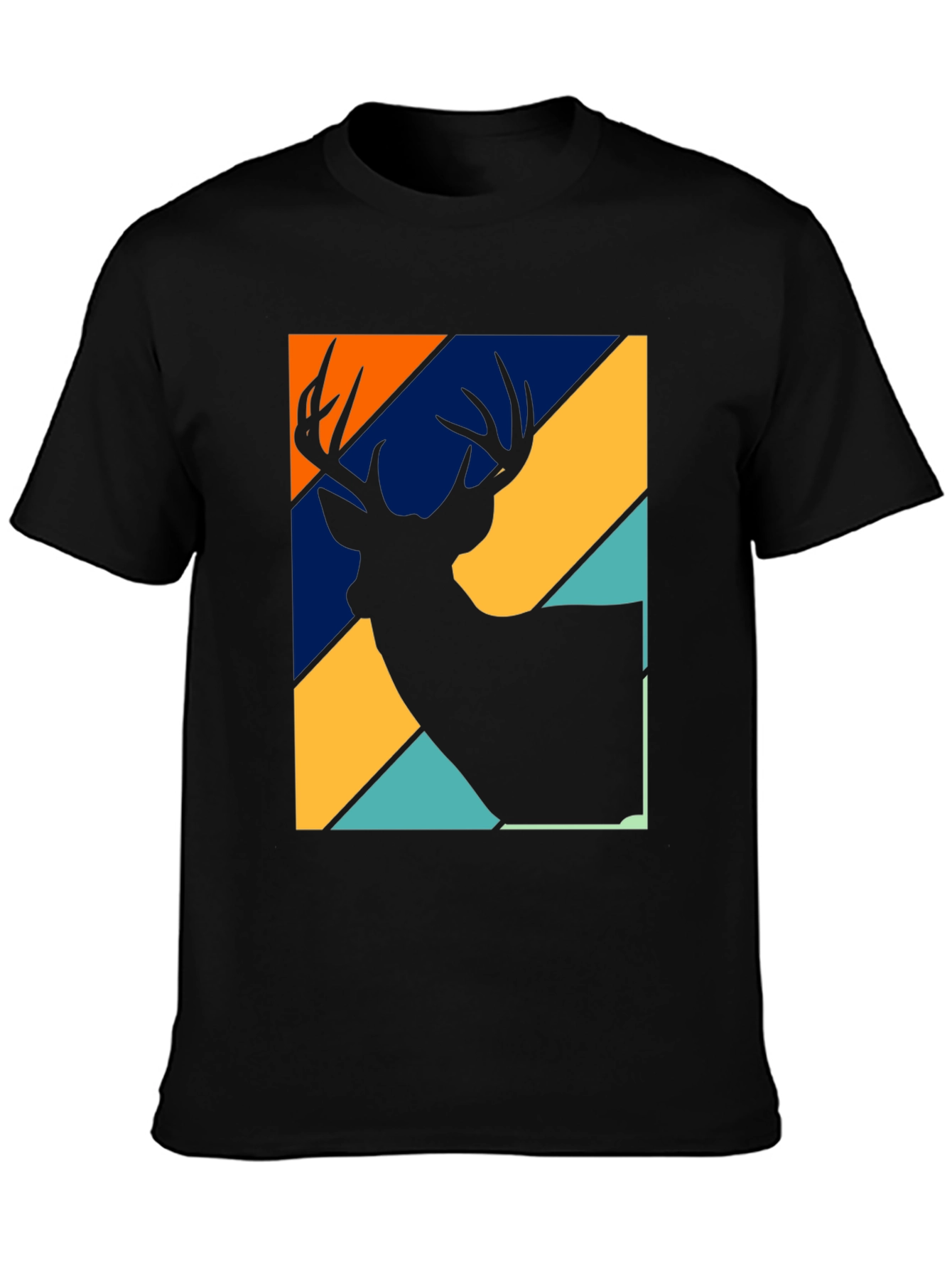 Retro Deer Silhouette Graphic Tee