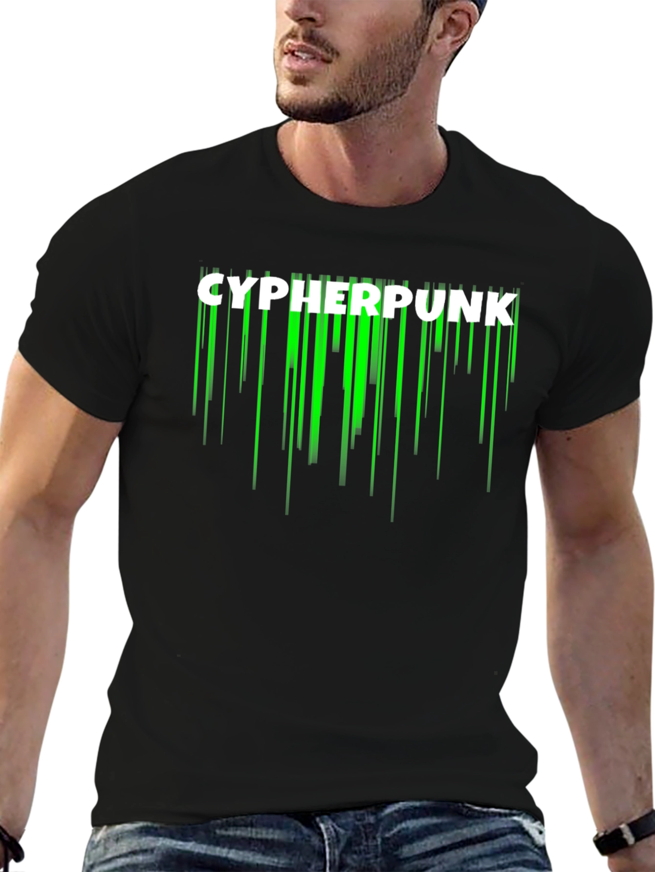 Cyberpunk Graphic Tee - Black