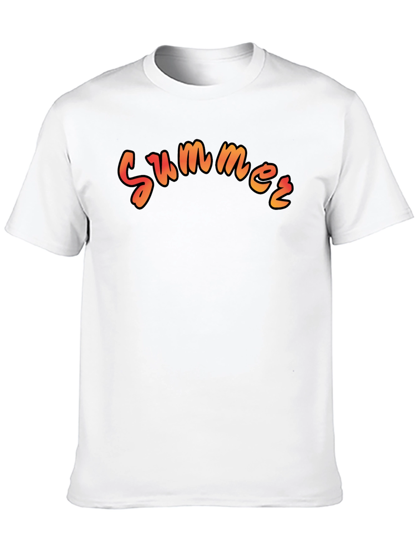 Summer Graphic Black T-Shirt
