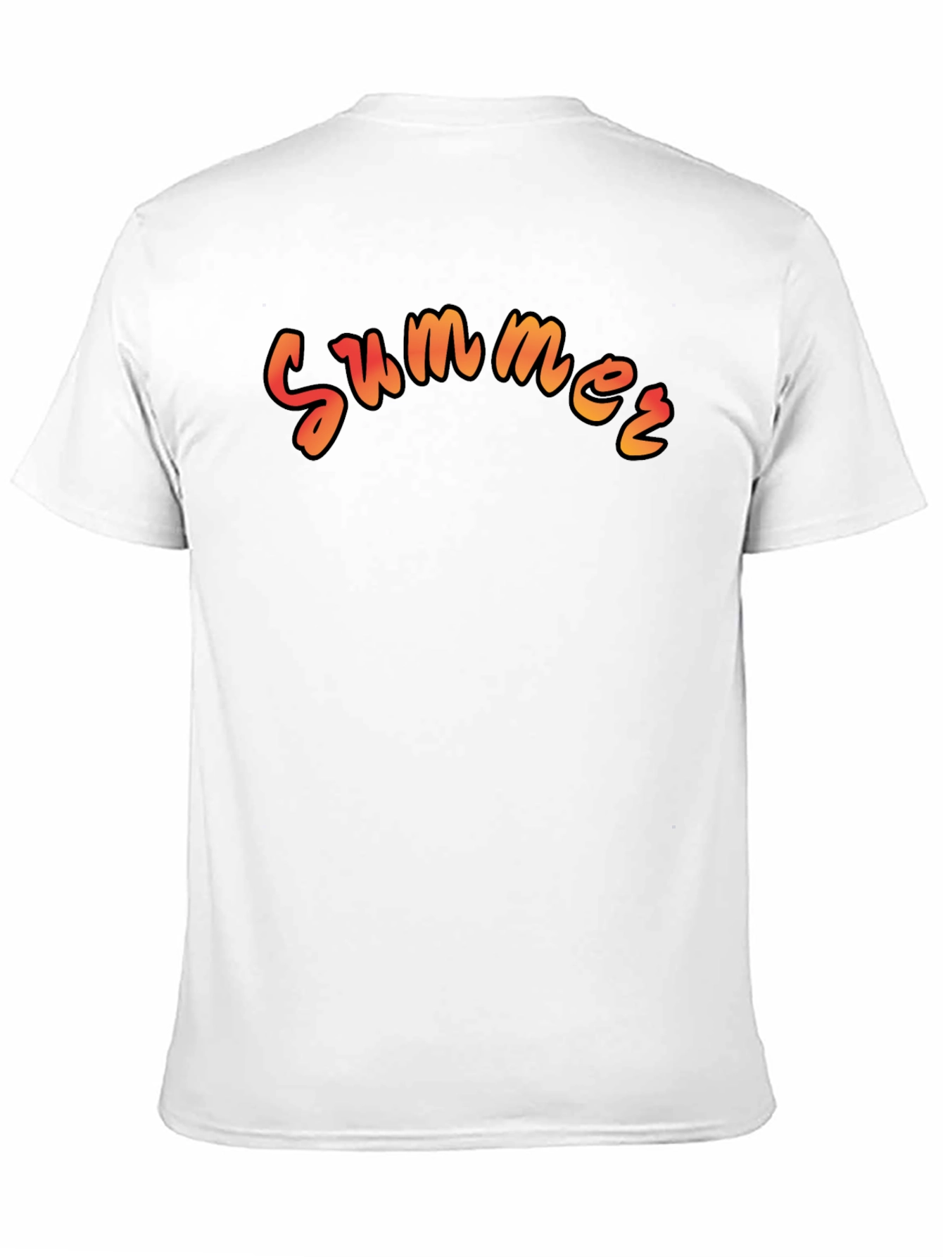 Summer Graphic Black T-Shirt