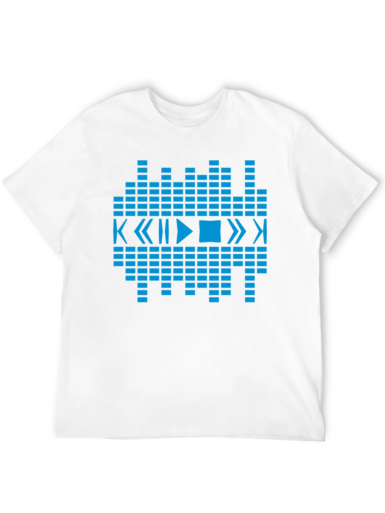 Geometric Music Graphic Tee - Black