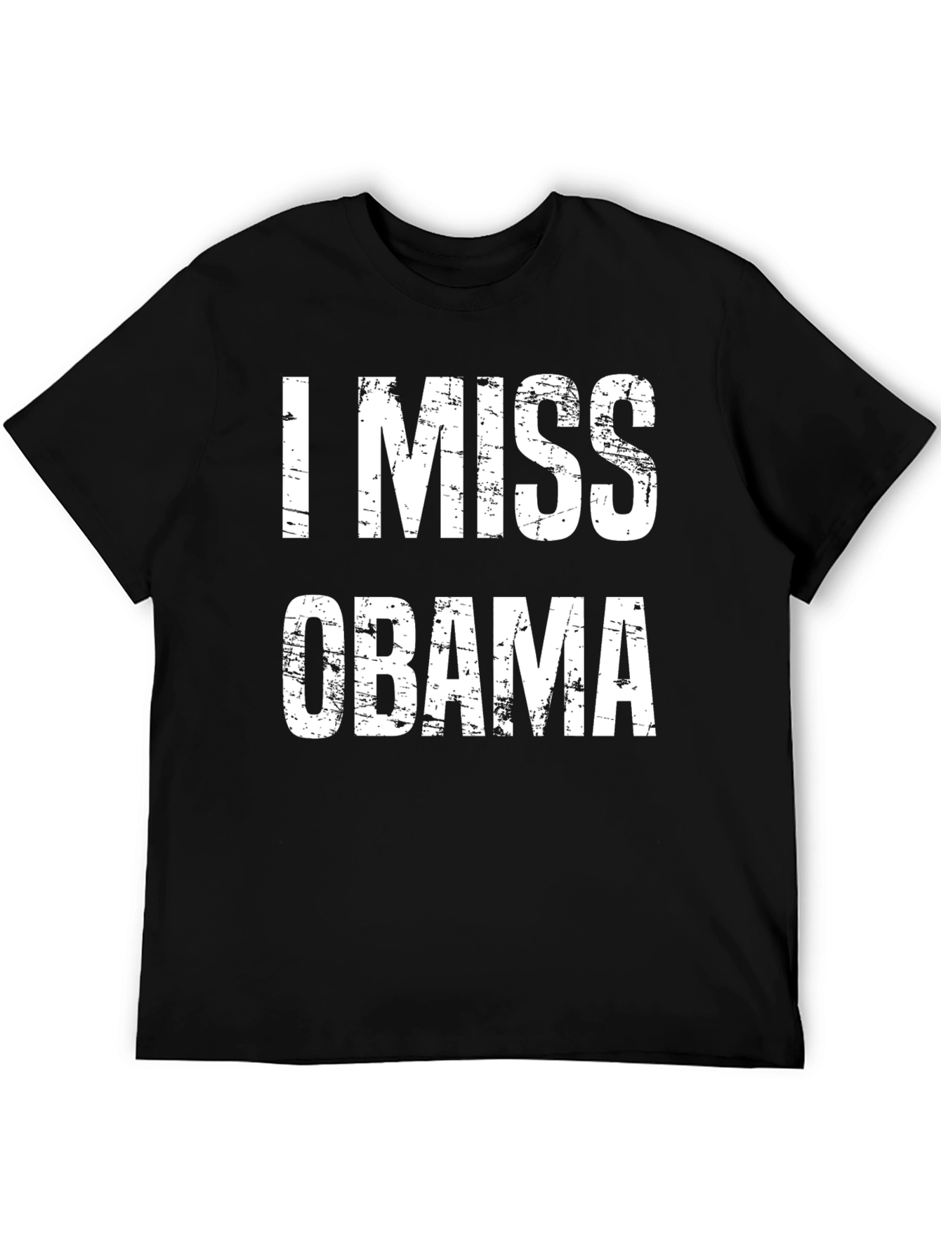 I Miss Obama Graphic T-Shirt - Black Cotton Tee