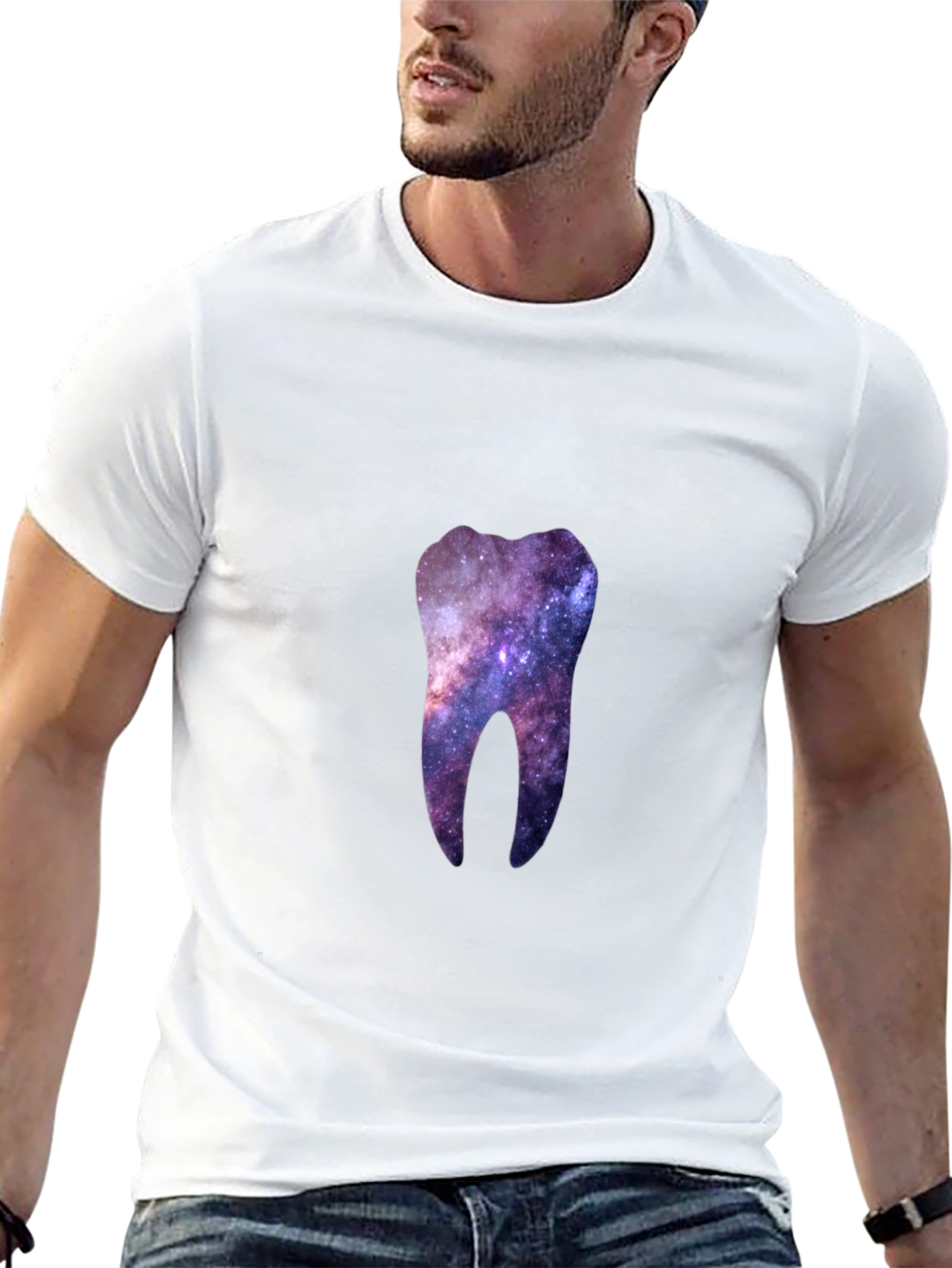 Galaxy Tooth Graphic Tee - Black
