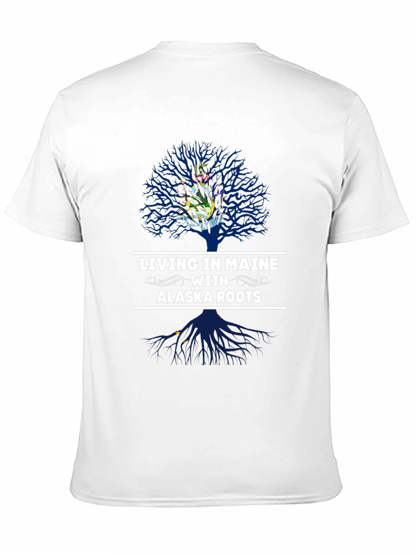 Maine & Alaska Roots Tree T-Shirt
