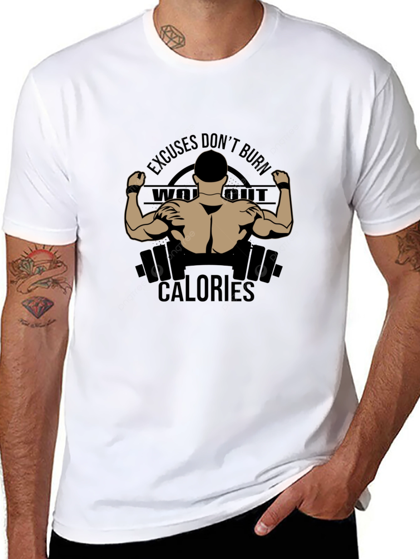 Workout Motivation Black T-Shirt
