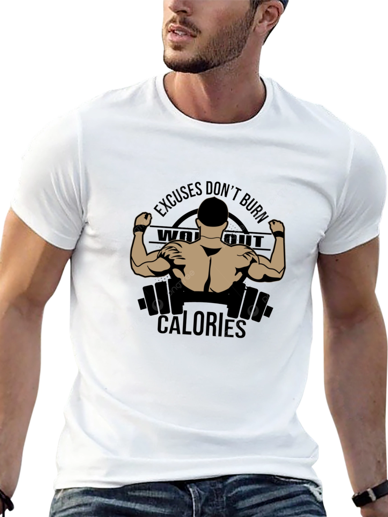 Workout Motivation Black T-Shirt