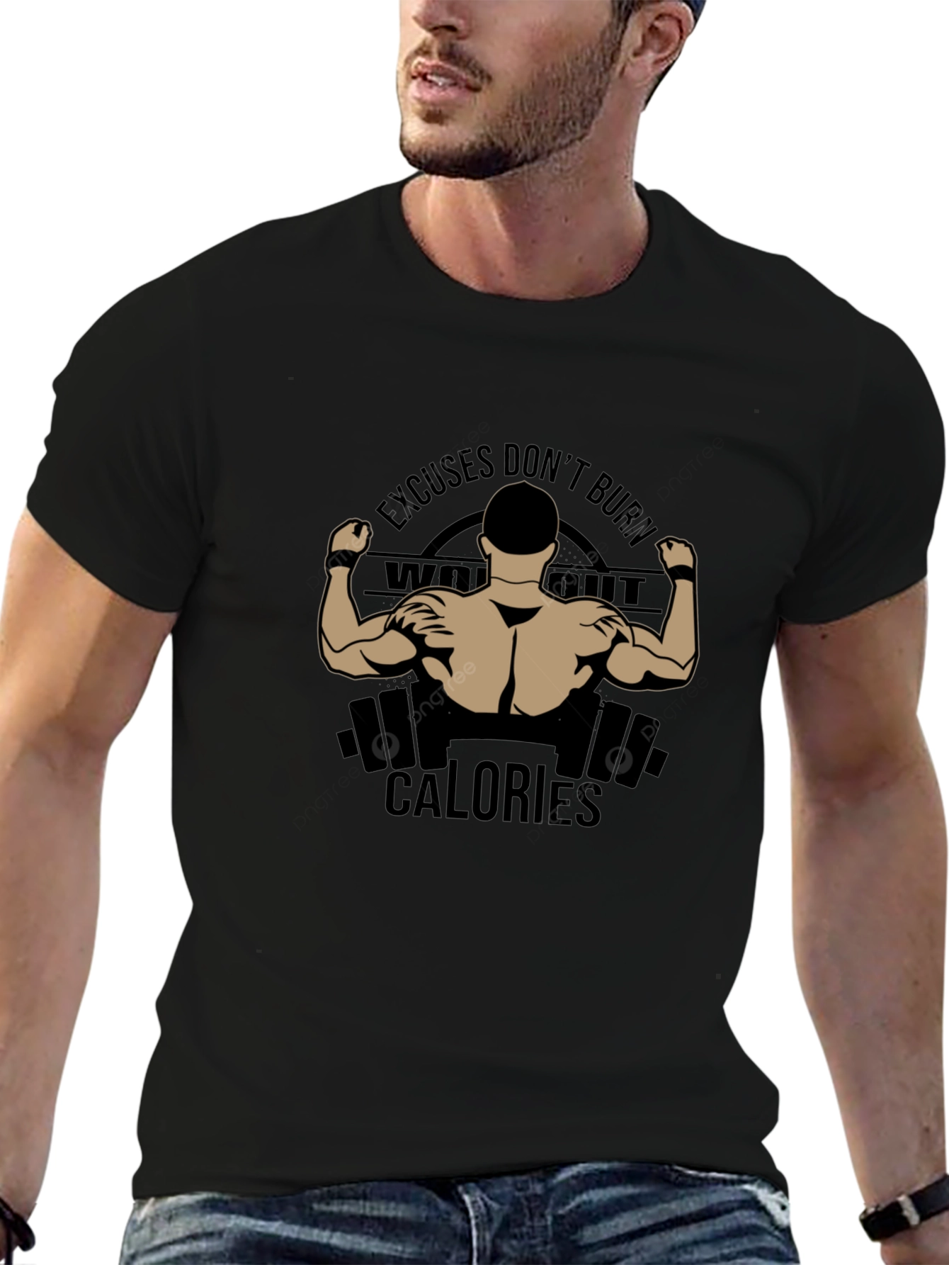 Workout Motivation Black T-Shirt