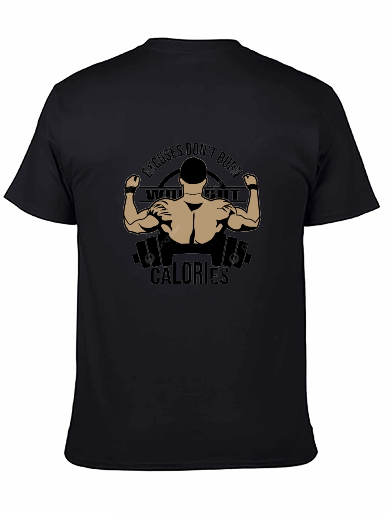 Workout Motivation Black T-Shirt