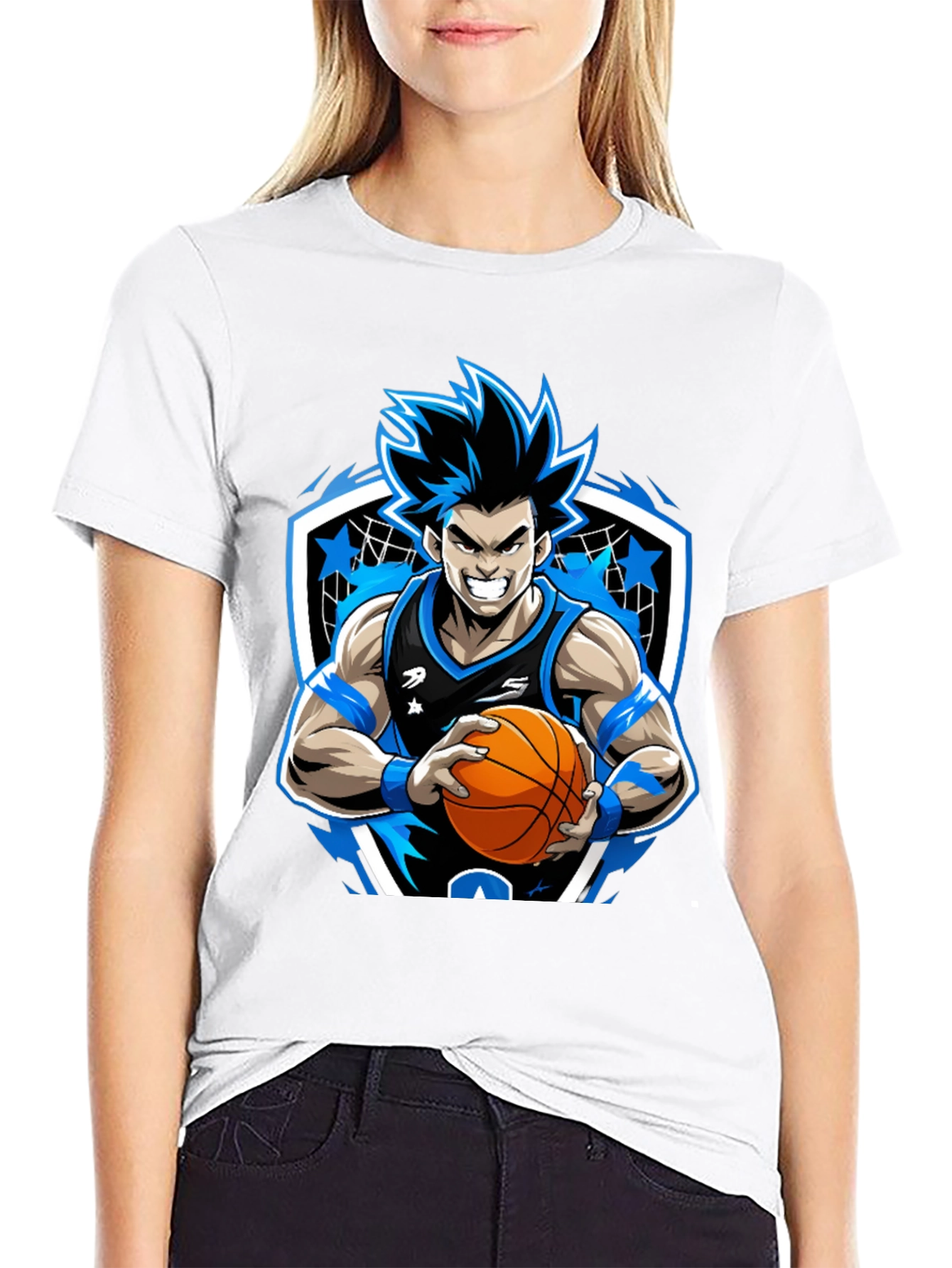 Anime Basketball Player Graphic Tee