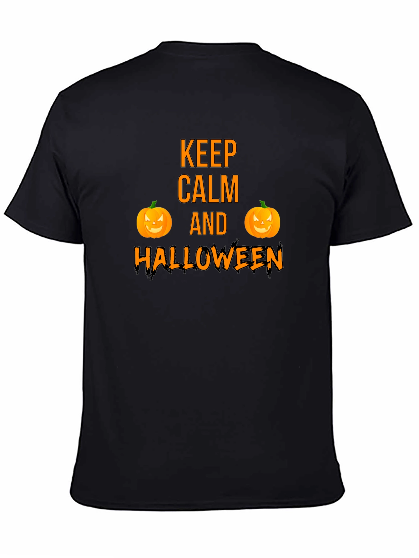 Keep Calm Halloween T-Shirt Funny Pumpkin Graphic Tee