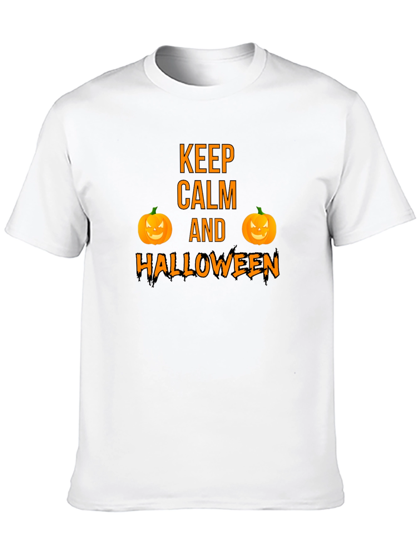 Keep Calm Halloween T-Shirt Funny Pumpkin Graphic Tee