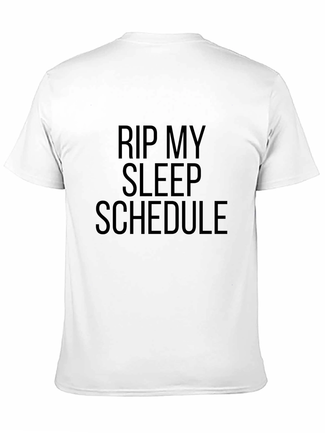RIP My Sleep Schedule Black Graphic T-Shirt
