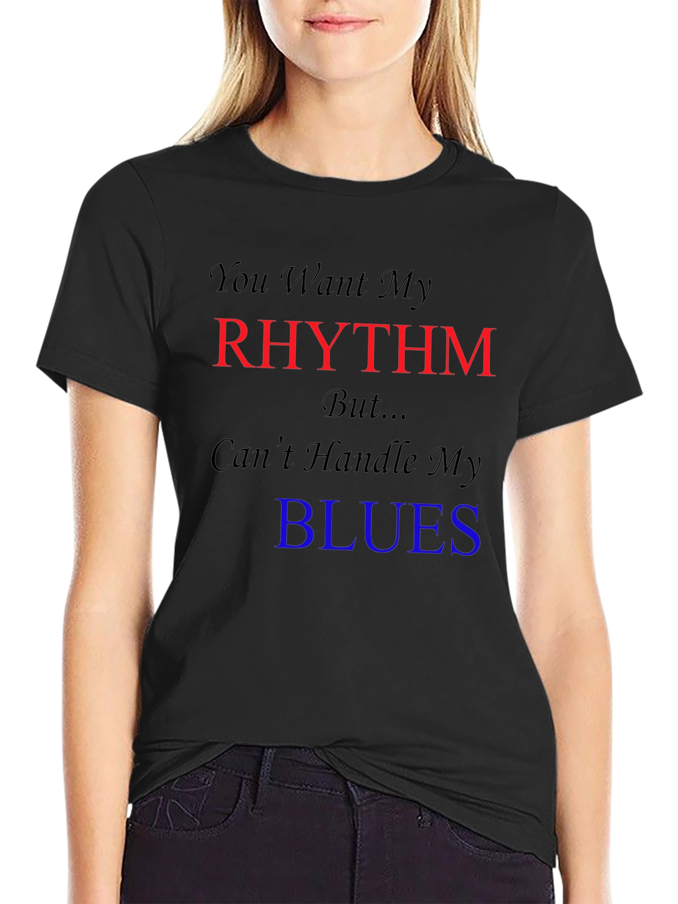 Rhythm & Blues Graphic T-Shirt - Trendy Novelty Tee