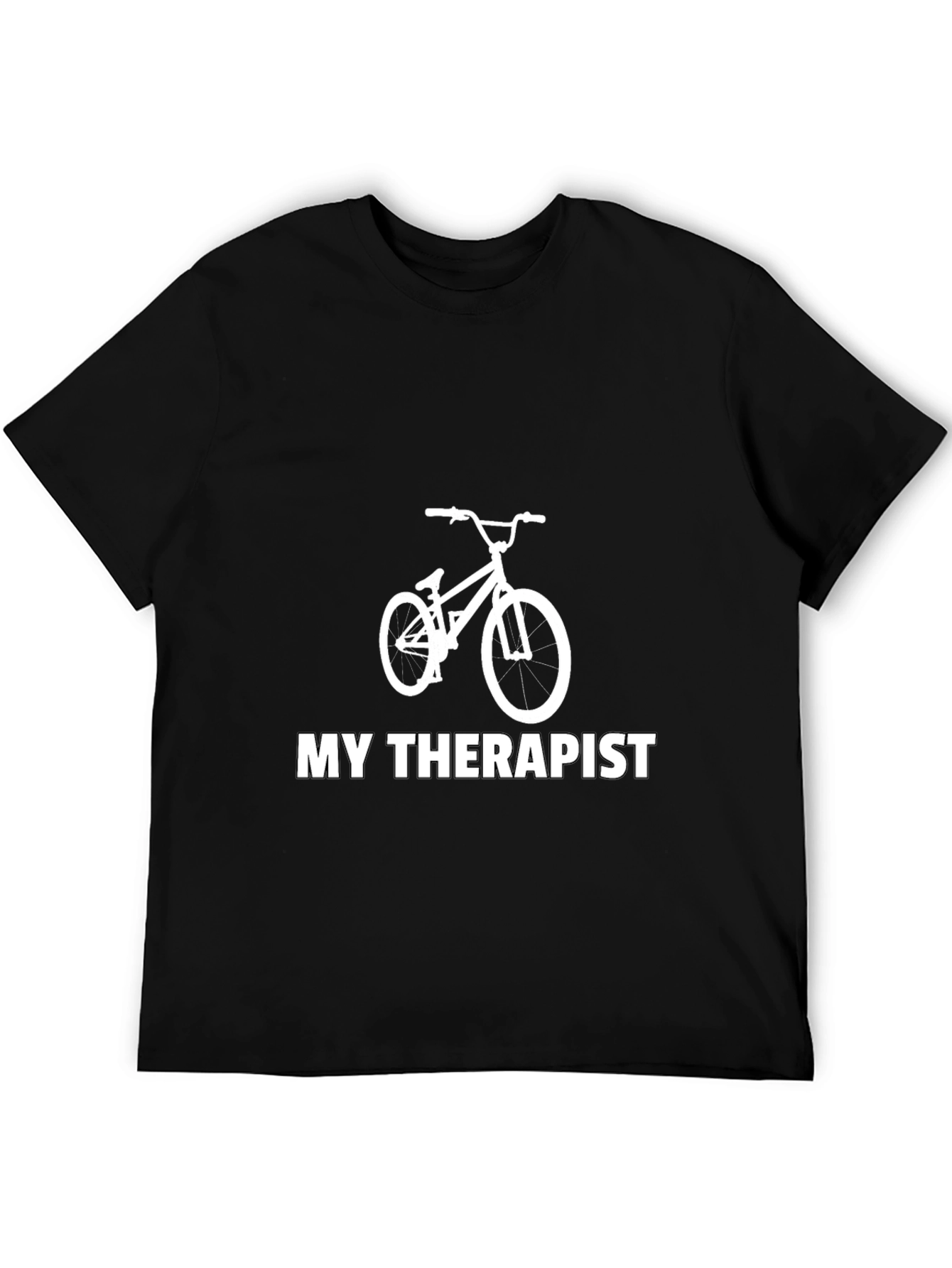 My Therapist is a Bike T-Shirt - Black