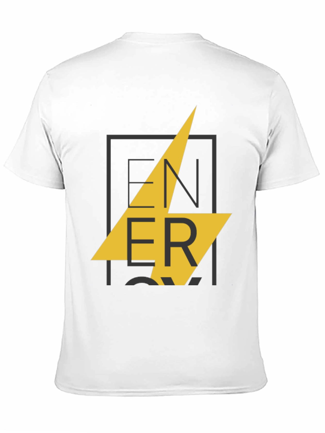 Mens Black ENERGY Graphic Print T-Shirt