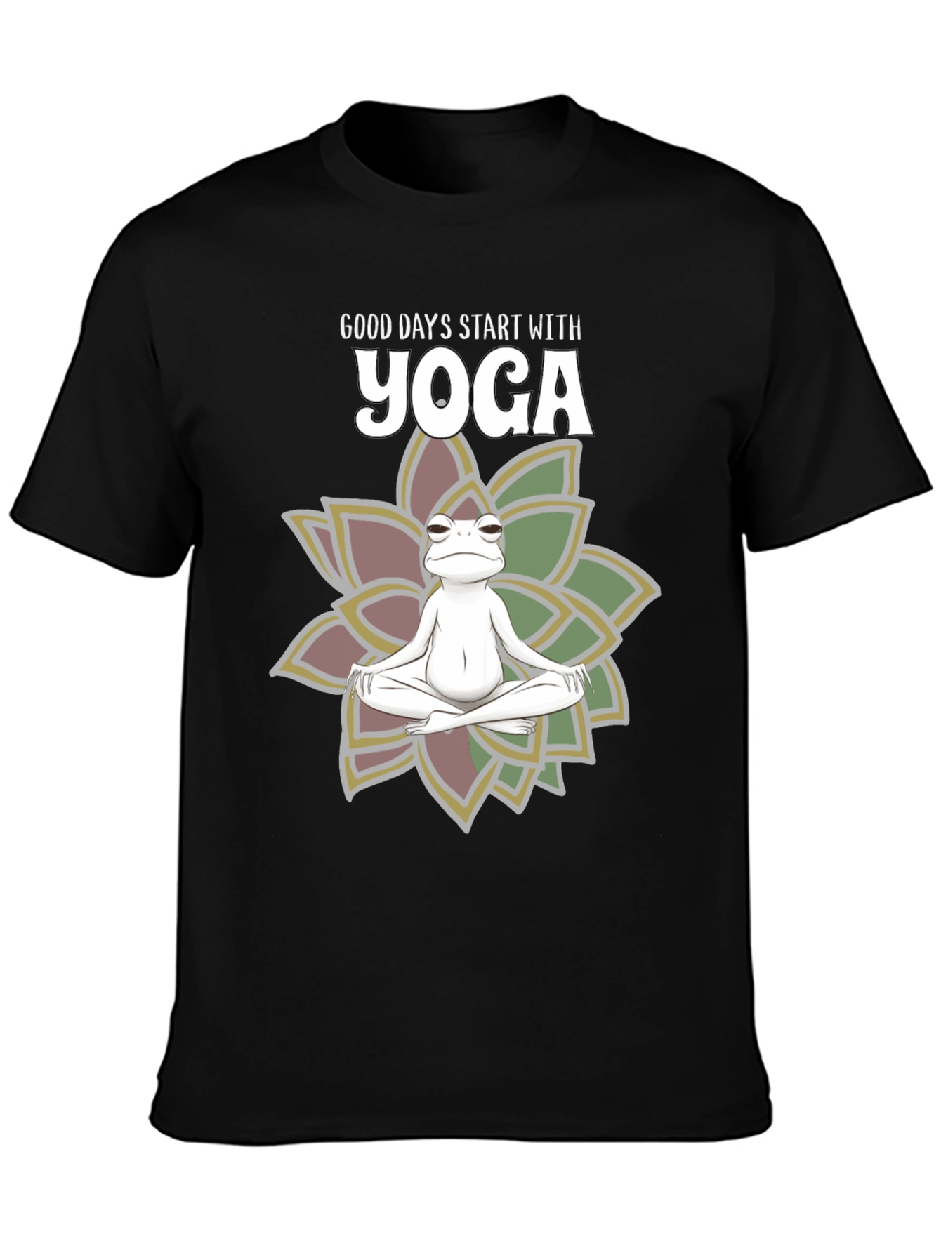 Yoga Frog T-Shirt - Good Days Start With Yoga