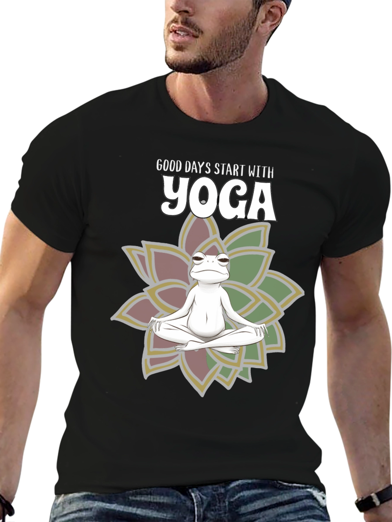 Yoga Frog T-Shirt - Good Days Start With Yoga