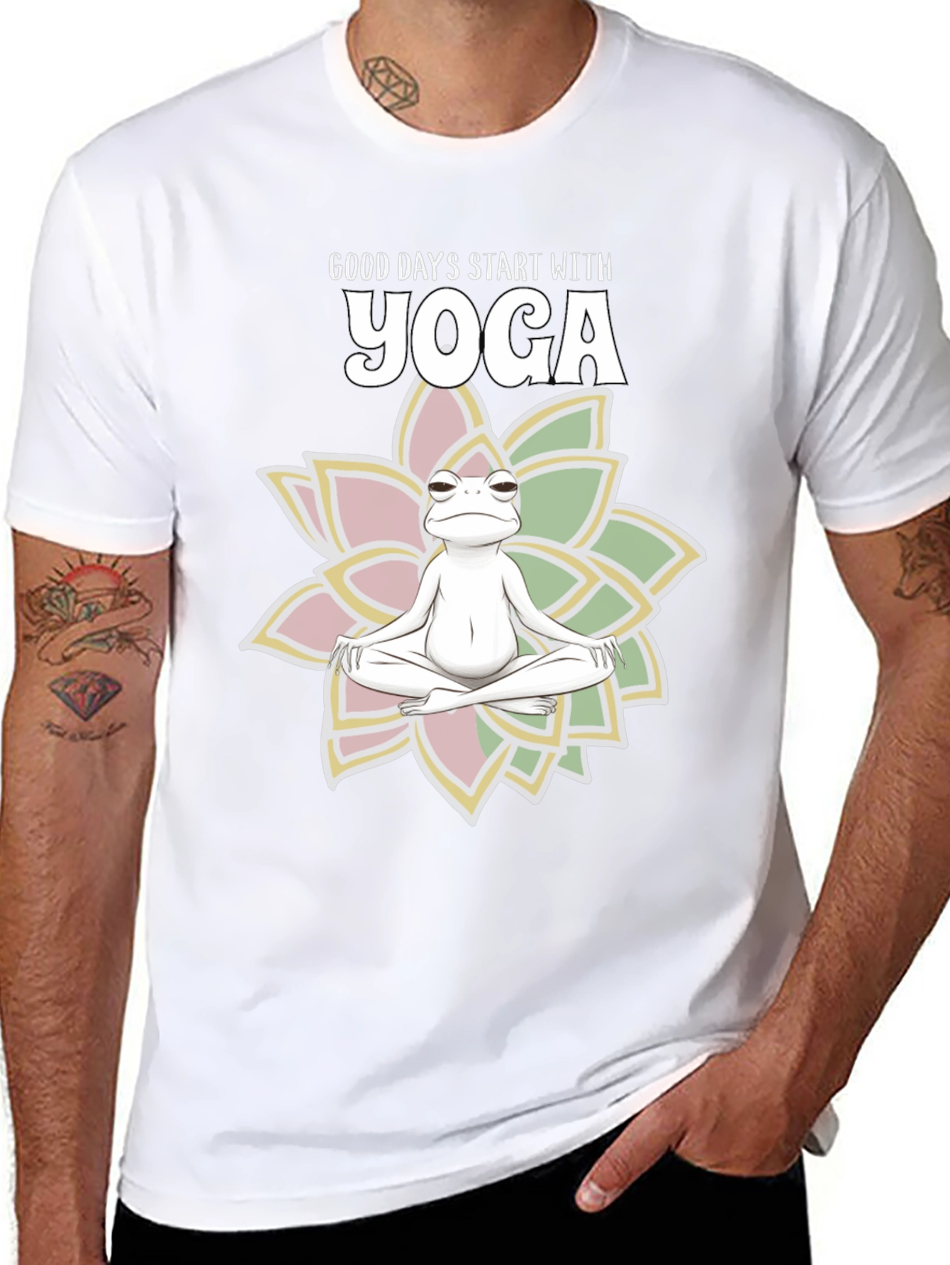 Yoga Frog T-Shirt - Good Days Start With Yoga