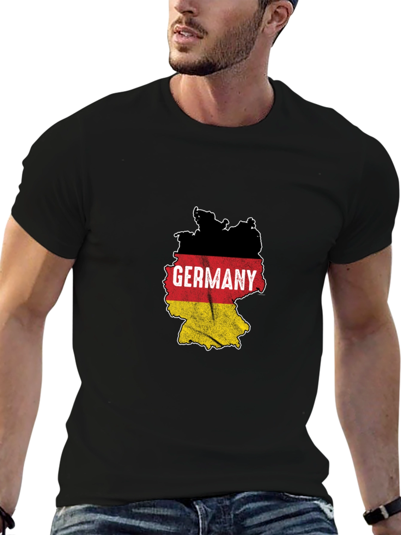 Germany Flag Map Graphic T-Shirt