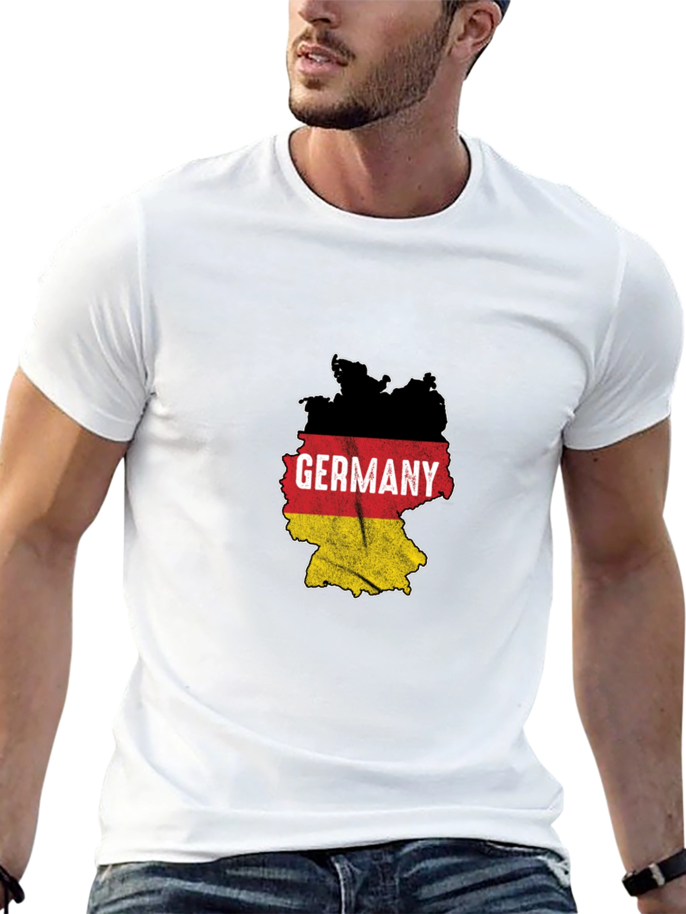 Germany Flag Map Graphic T-Shirt