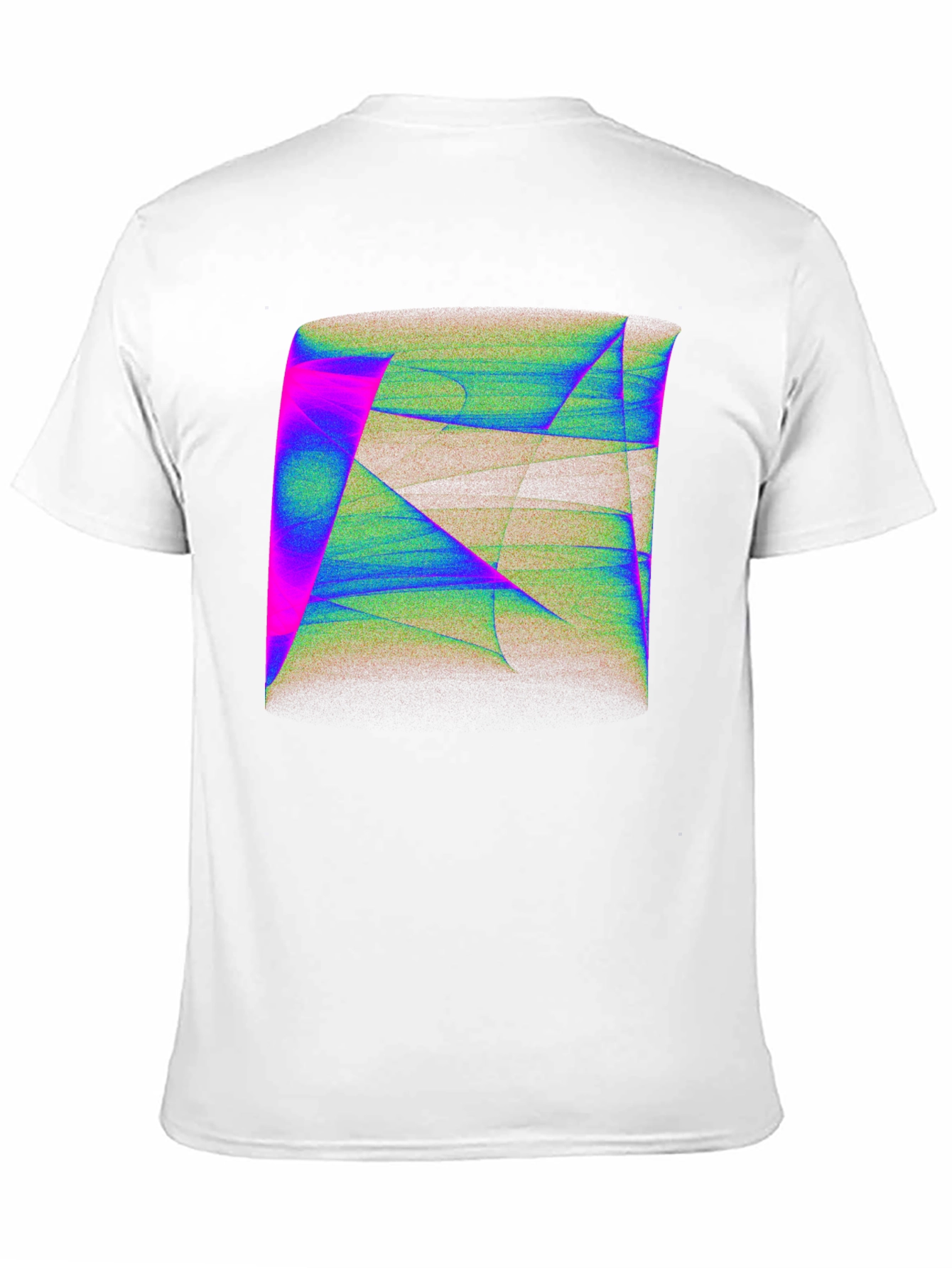 Abstract Geometric Art Mens Black T-Shirt