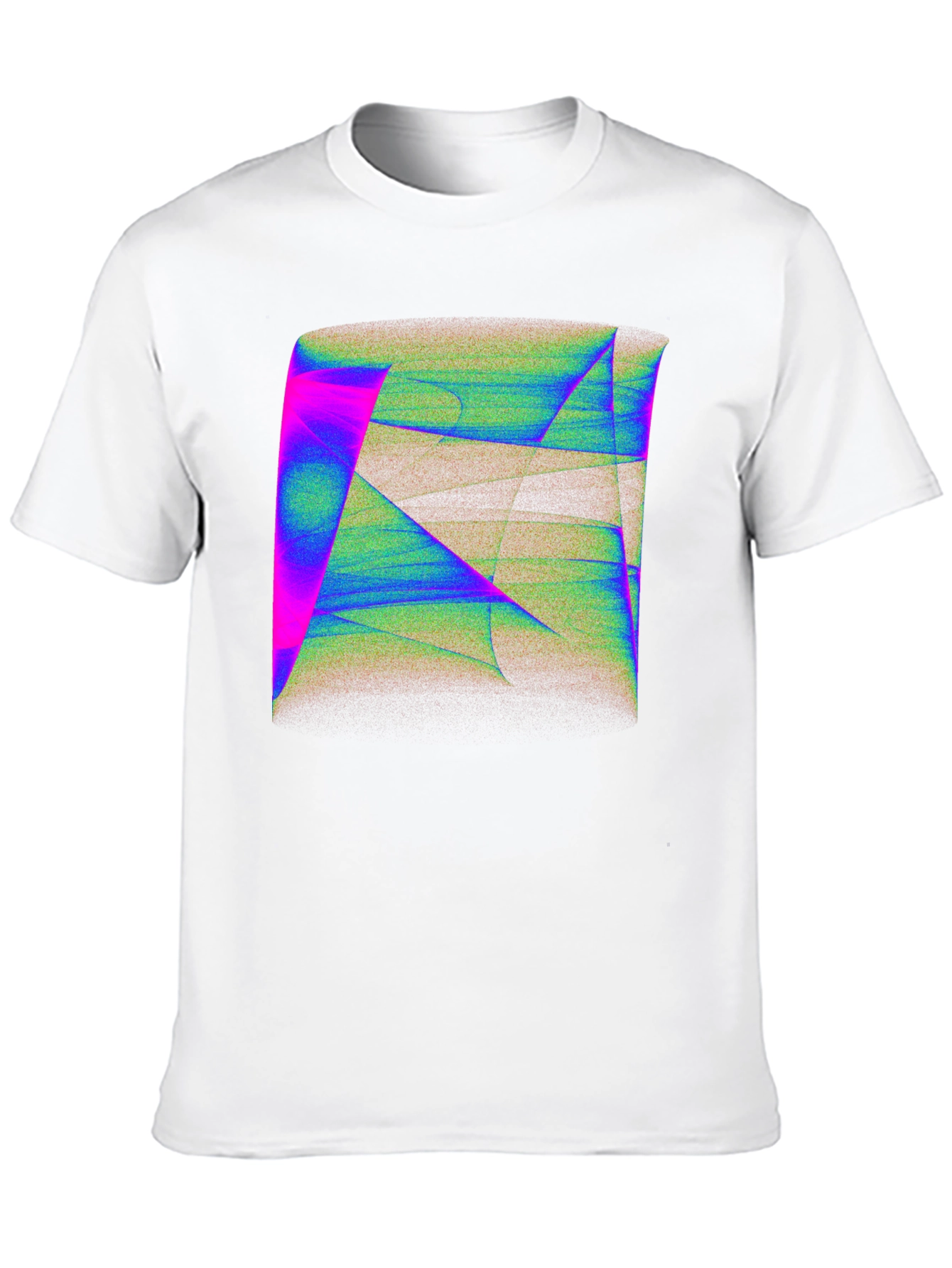 Abstract Geometric Art Mens Black T-Shirt