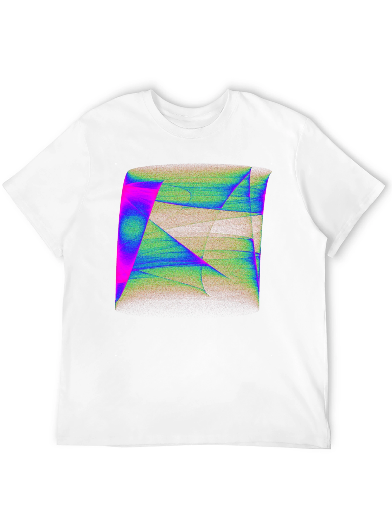 Abstract Geometric Art Mens Black T-Shirt
