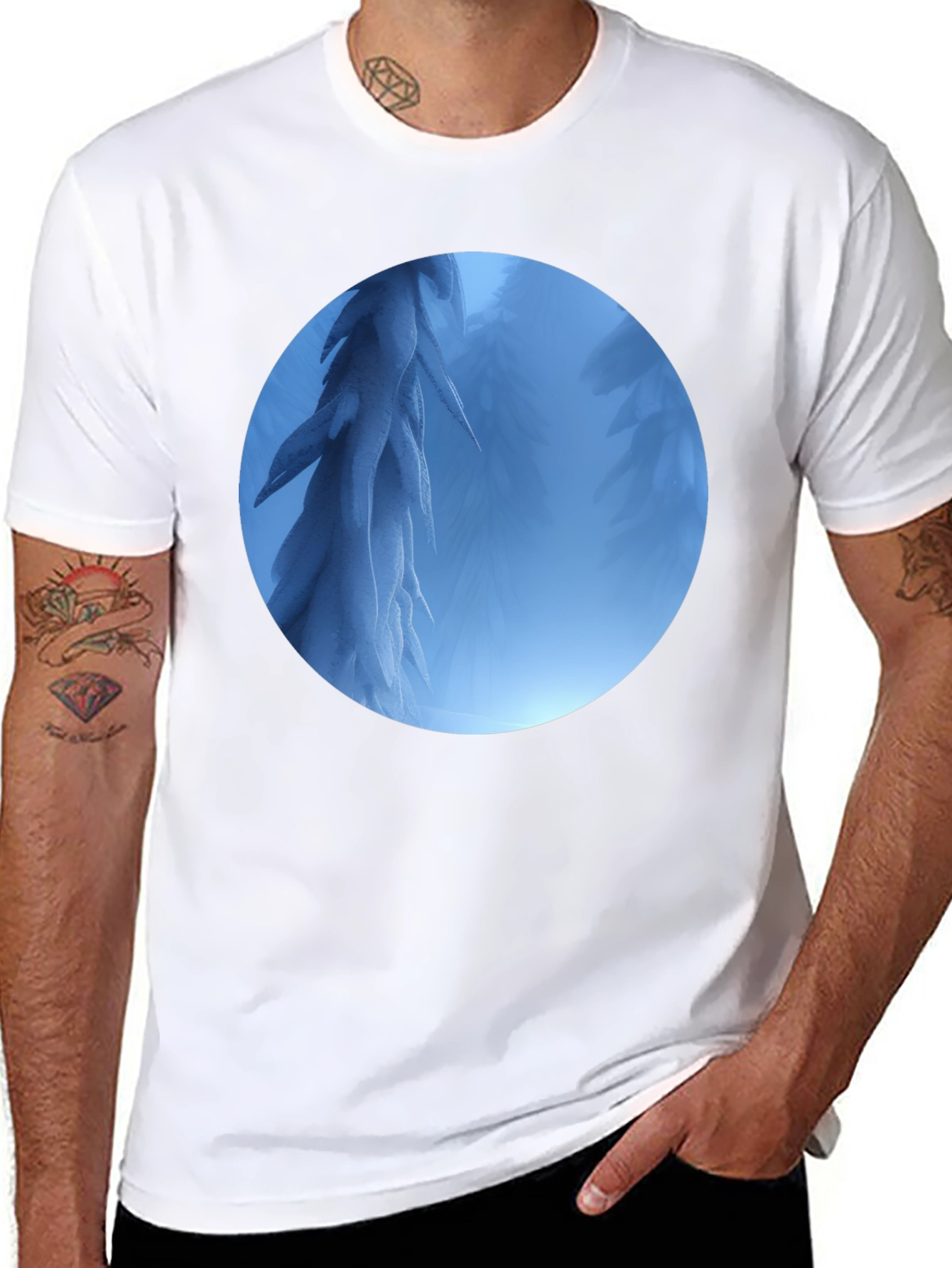 Surreal Blue Forest T-Shirt
