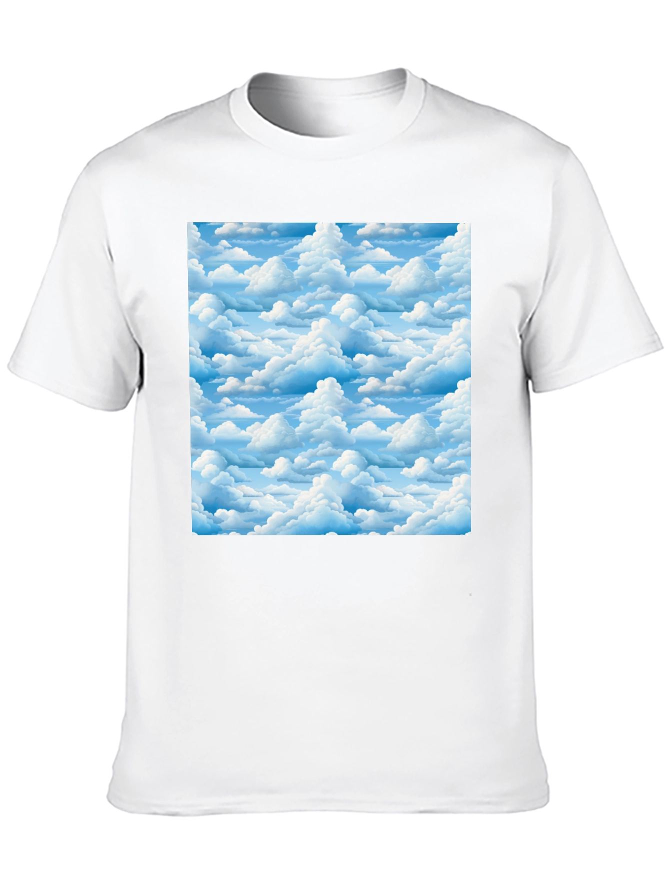 Cloudscape Print Black T-Shirt