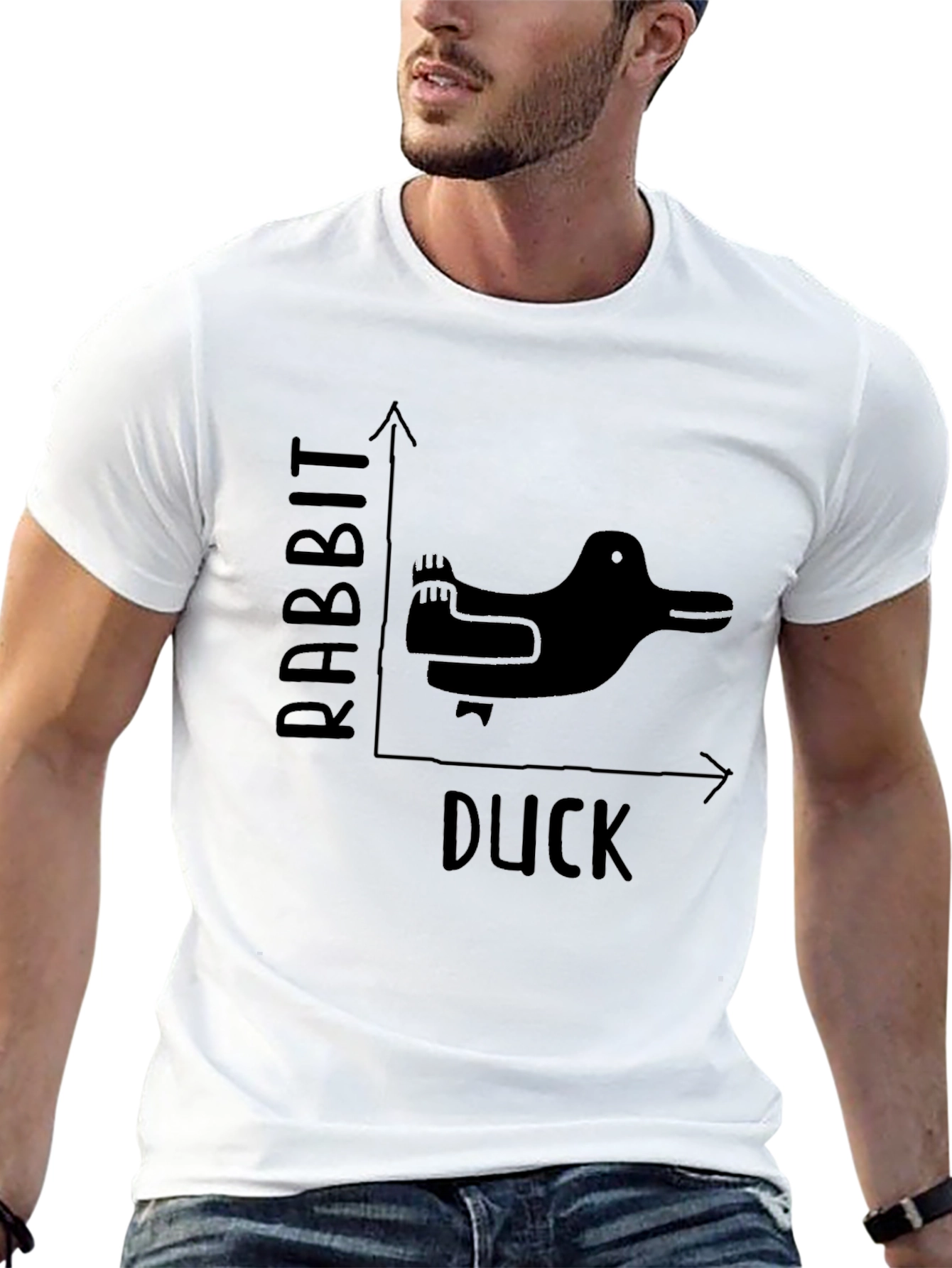 Rabbit Duck Illusion Graphic Tee