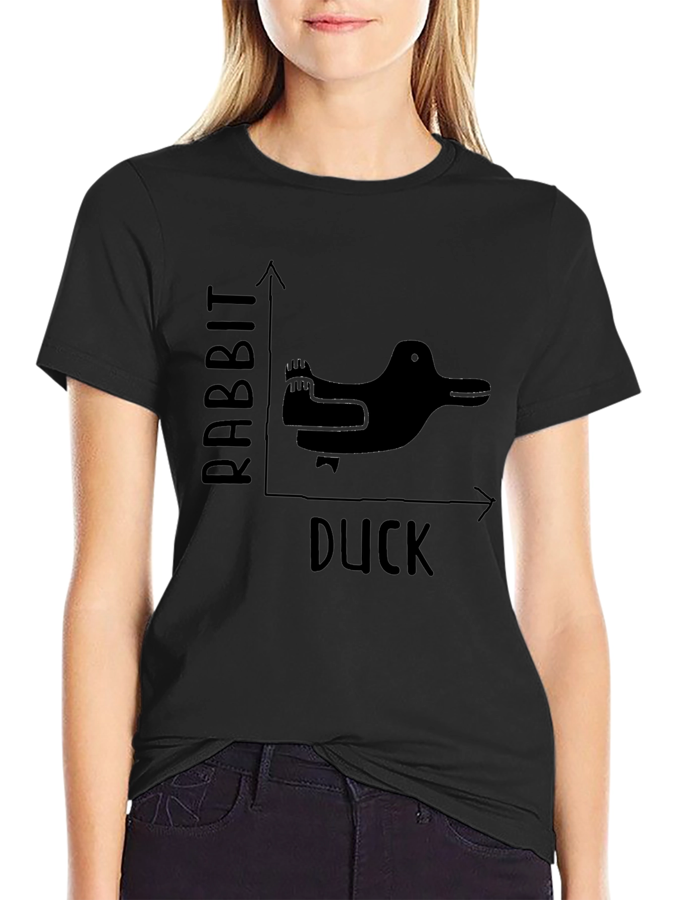 Rabbit Duck Illusion Graphic Tee