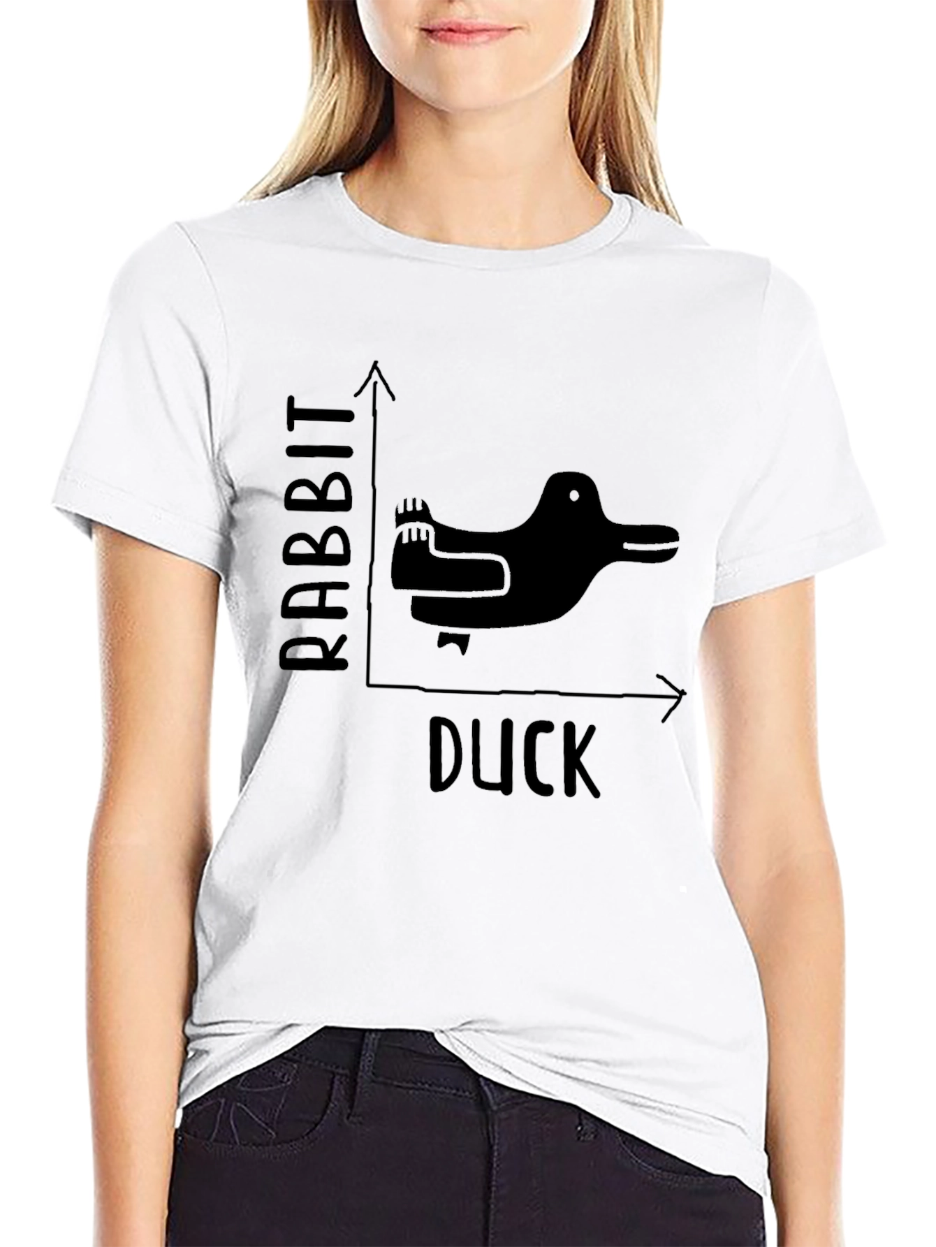 Rabbit Duck Illusion Graphic Tee