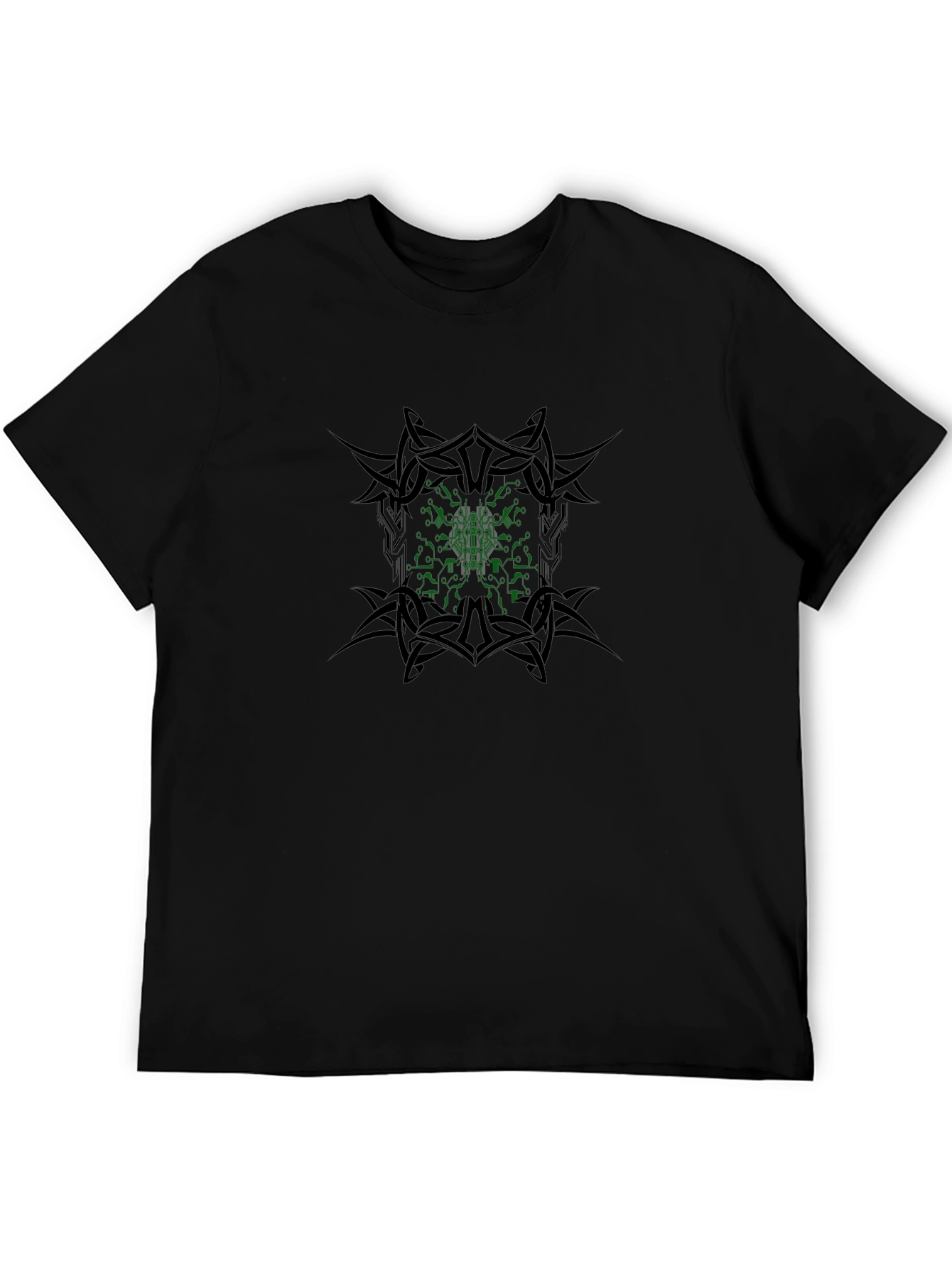 Cyber Brain Tee - Tribal Edge Black T-Shirt