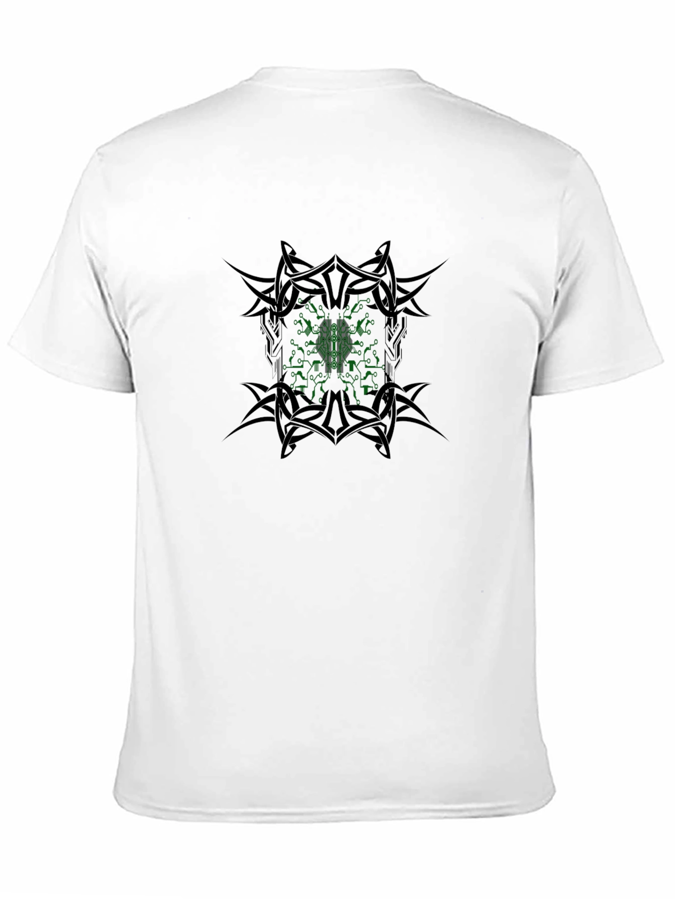 Cyber Brain Tee - Tribal Edge Black T-Shirt