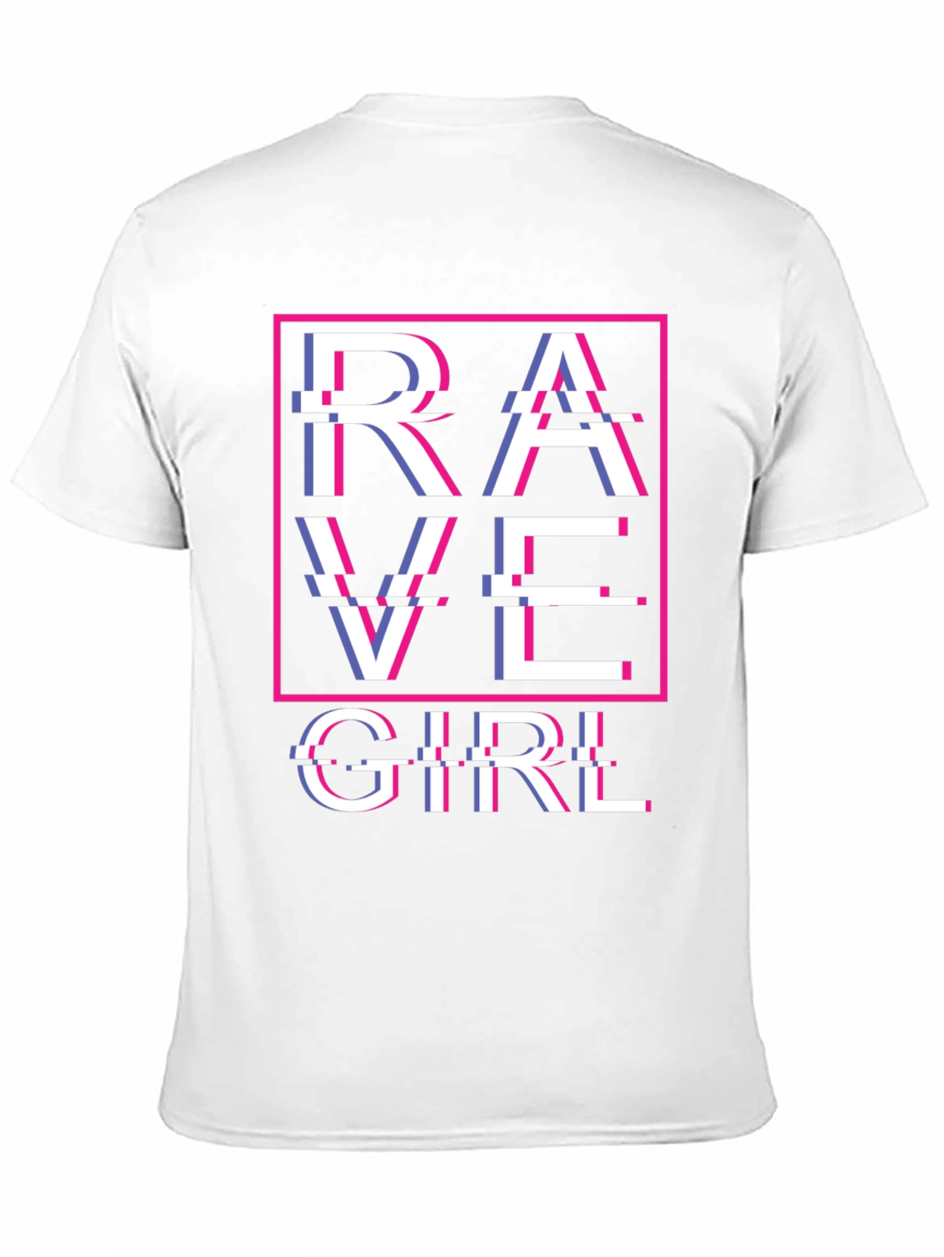 Rave Girl Glitch Graphic T-Shirt - EDM Festival Apparel