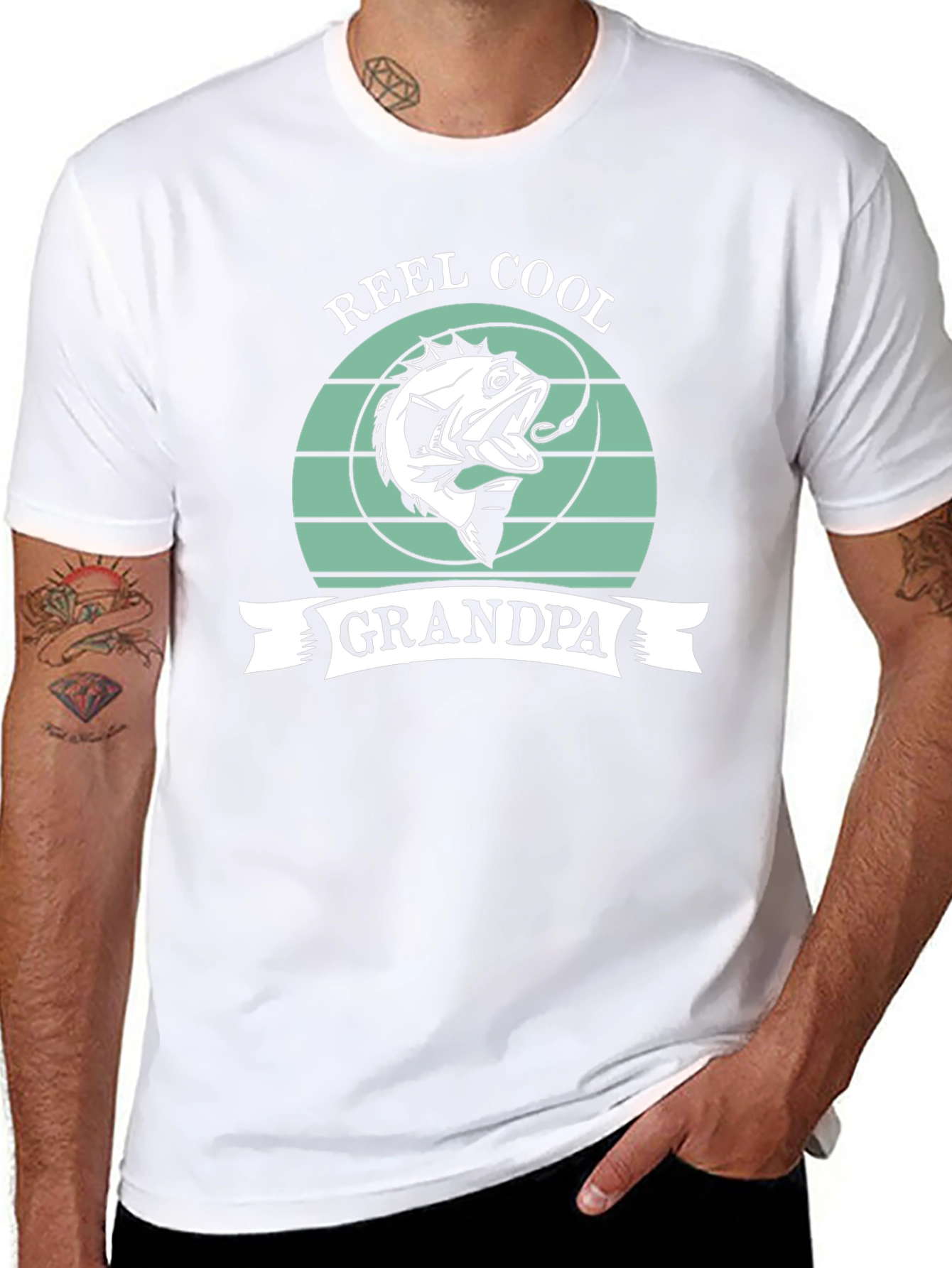 Reel Cool Grandpa Fishing T-Shirt