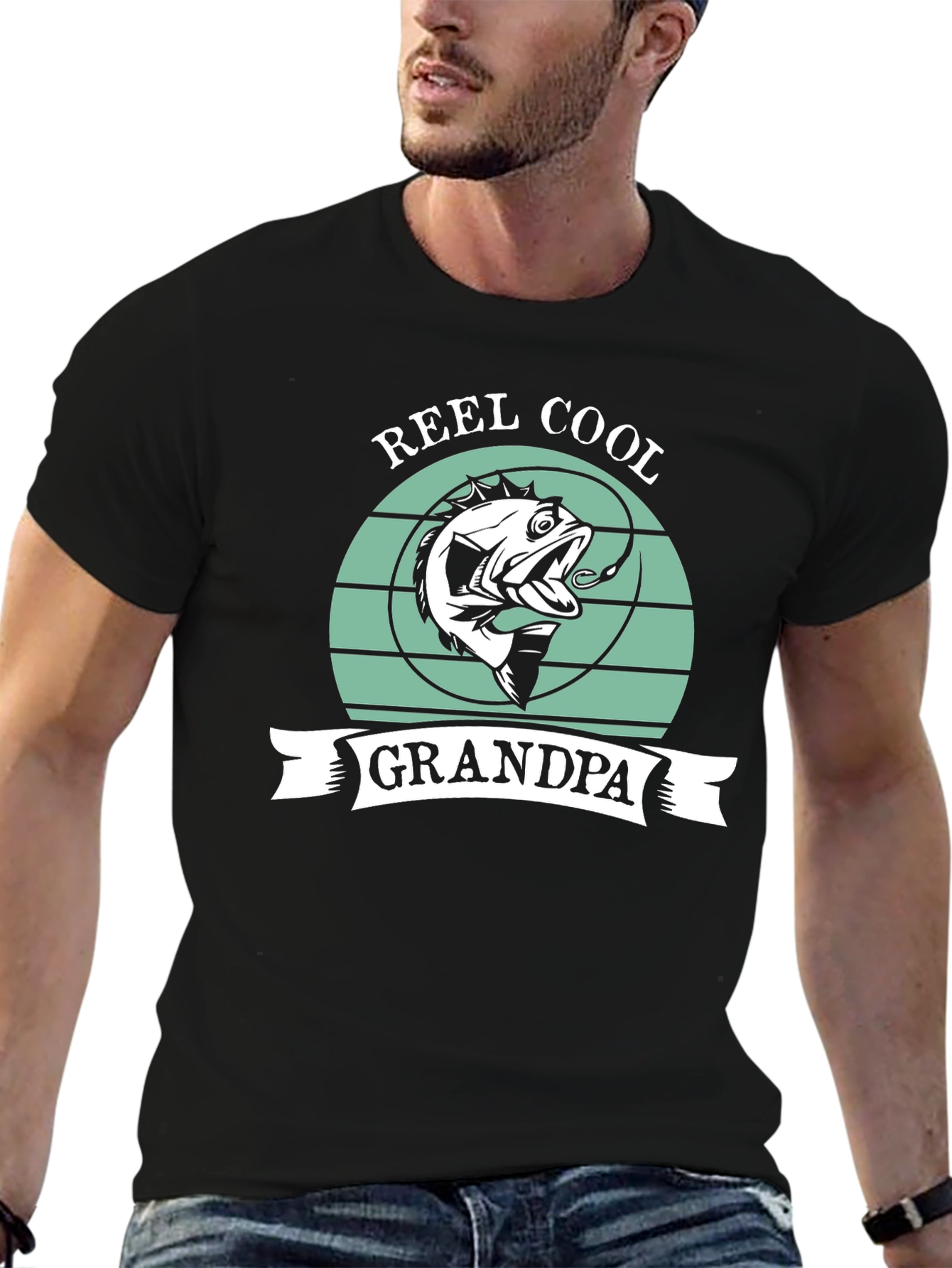 Reel Cool Grandpa Fishing T-Shirt