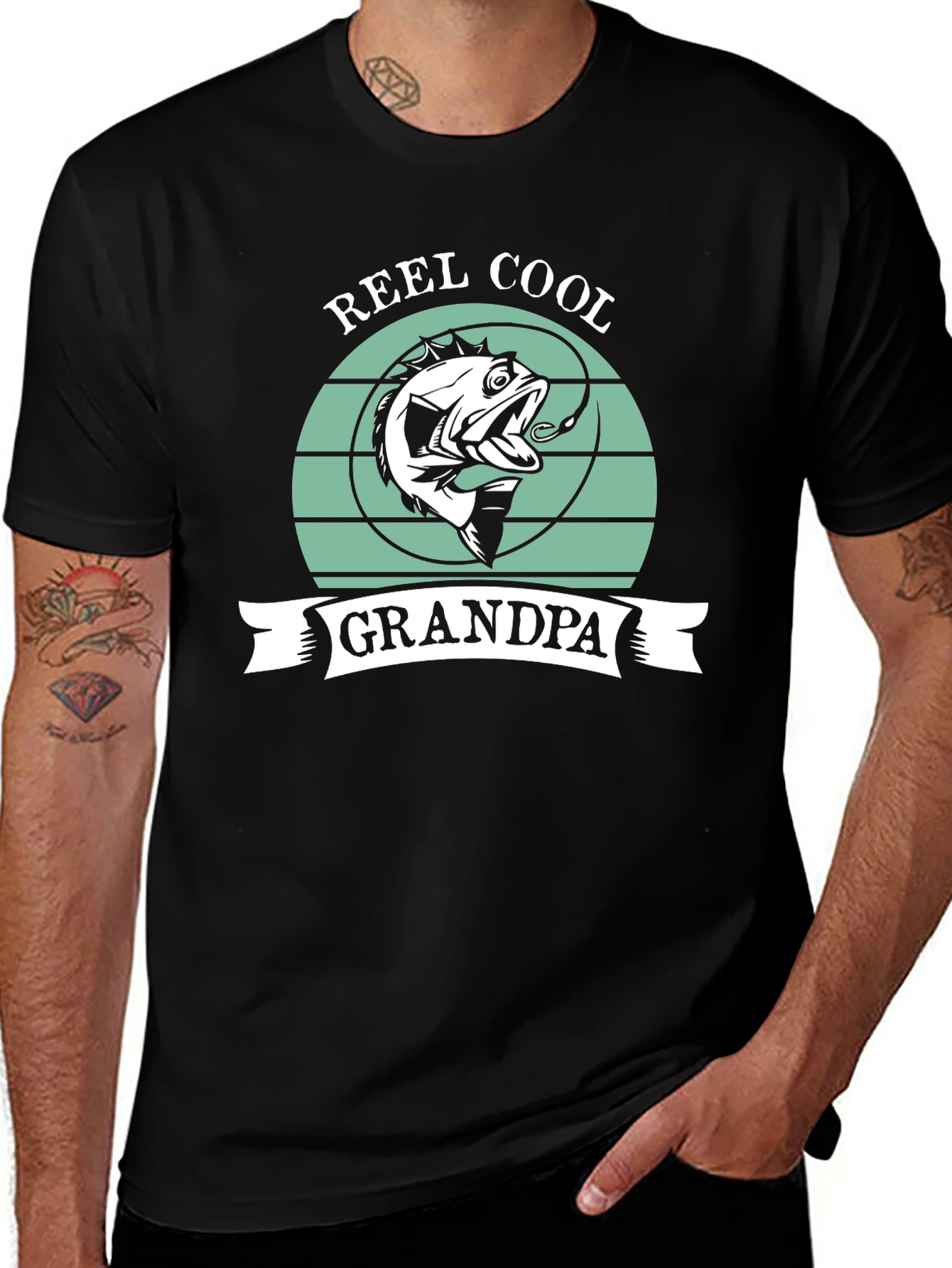 Reel Cool Grandpa Fishing T-Shirt