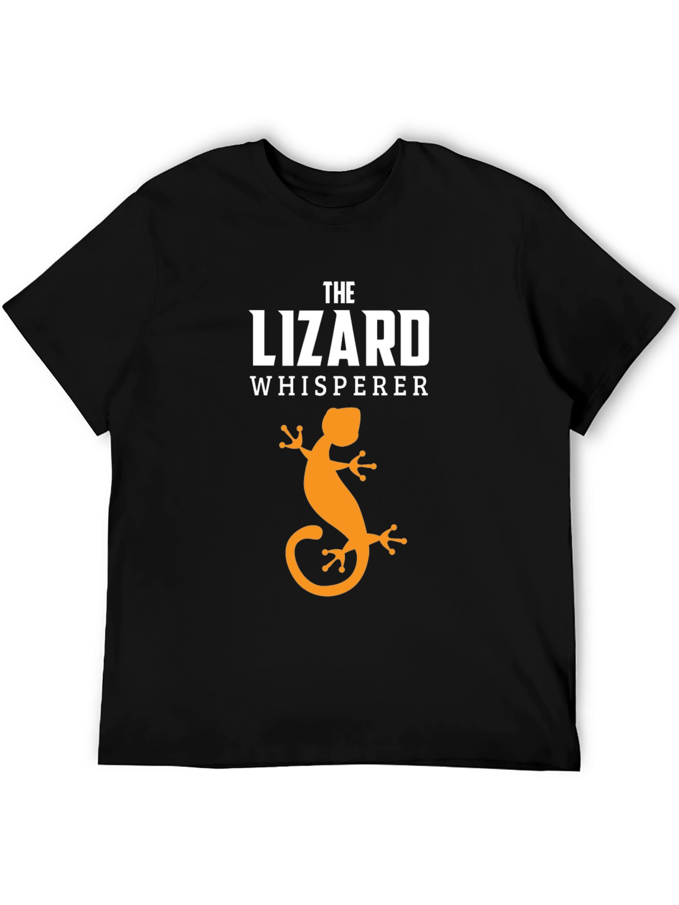 The Lizard Whisperer Black Graphic T-Shirt