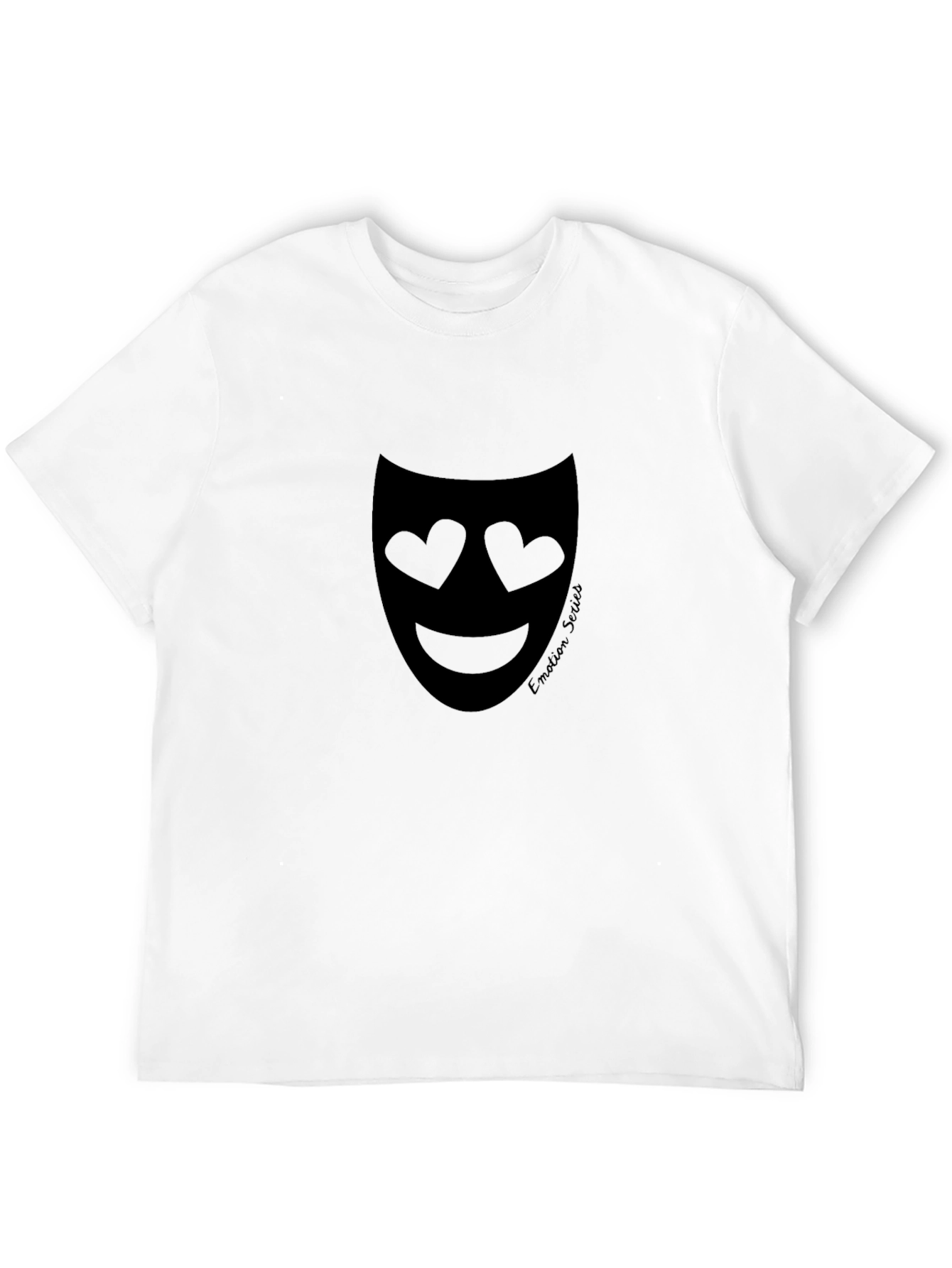 Emotion Series Graphic Tee - Heart Eyes Mask