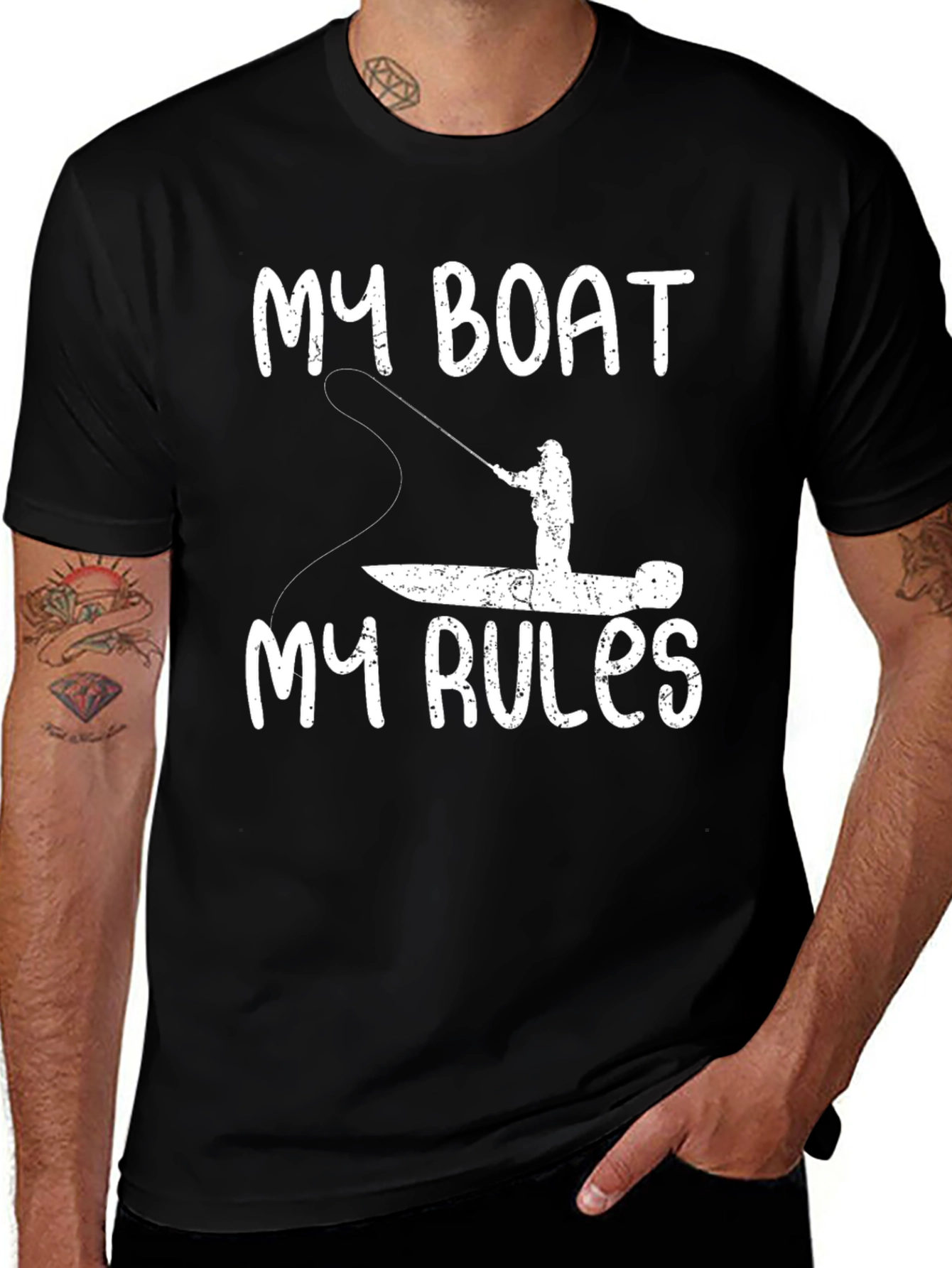 My Boat My Rules T-Shirt Fishing Angler