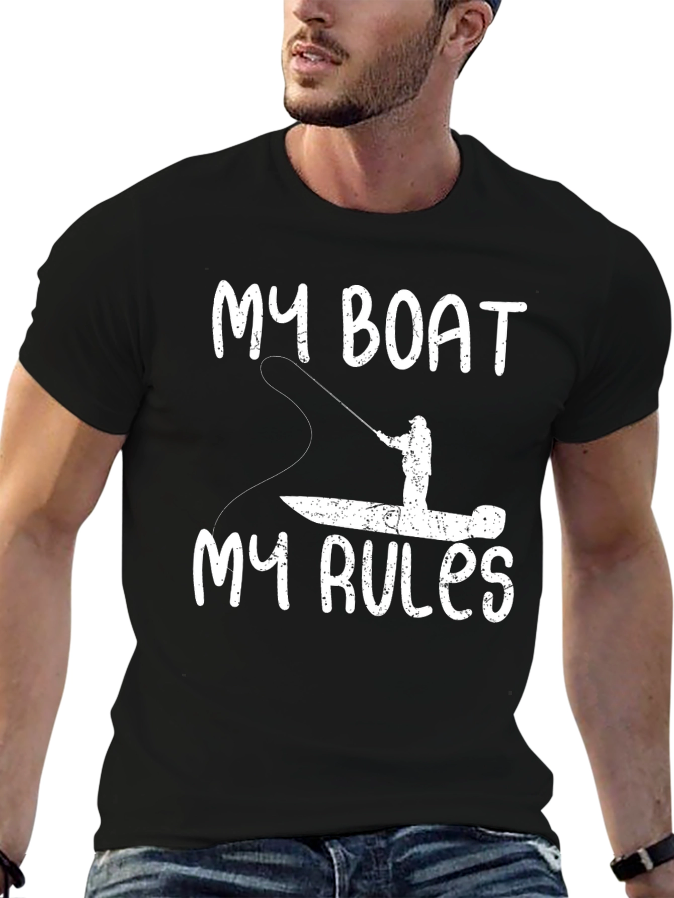 My Boat My Rules T-Shirt Fishing Angler