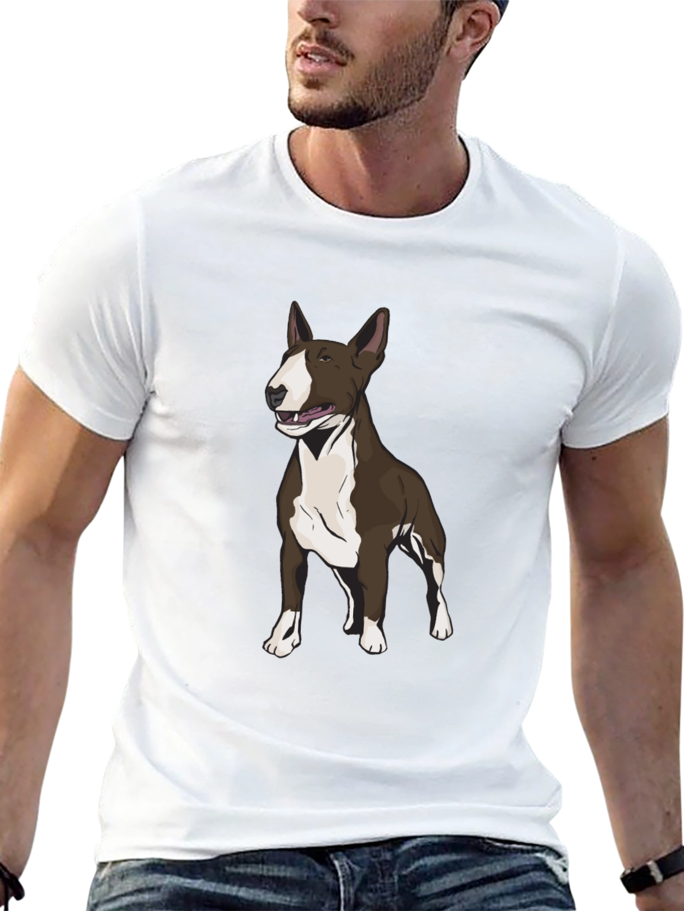 Bull Terrier Graphic Tee - Mens Black T-Shirt