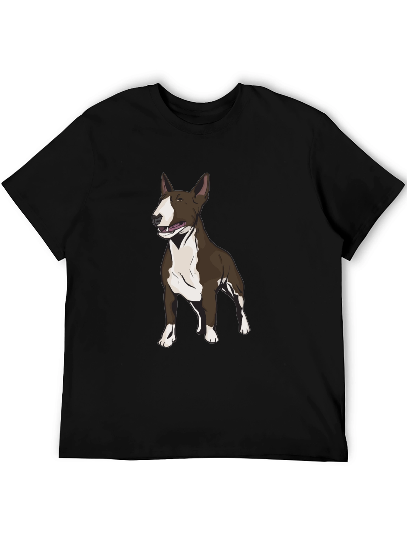 Bull Terrier Graphic Tee - Mens Black T-Shirt