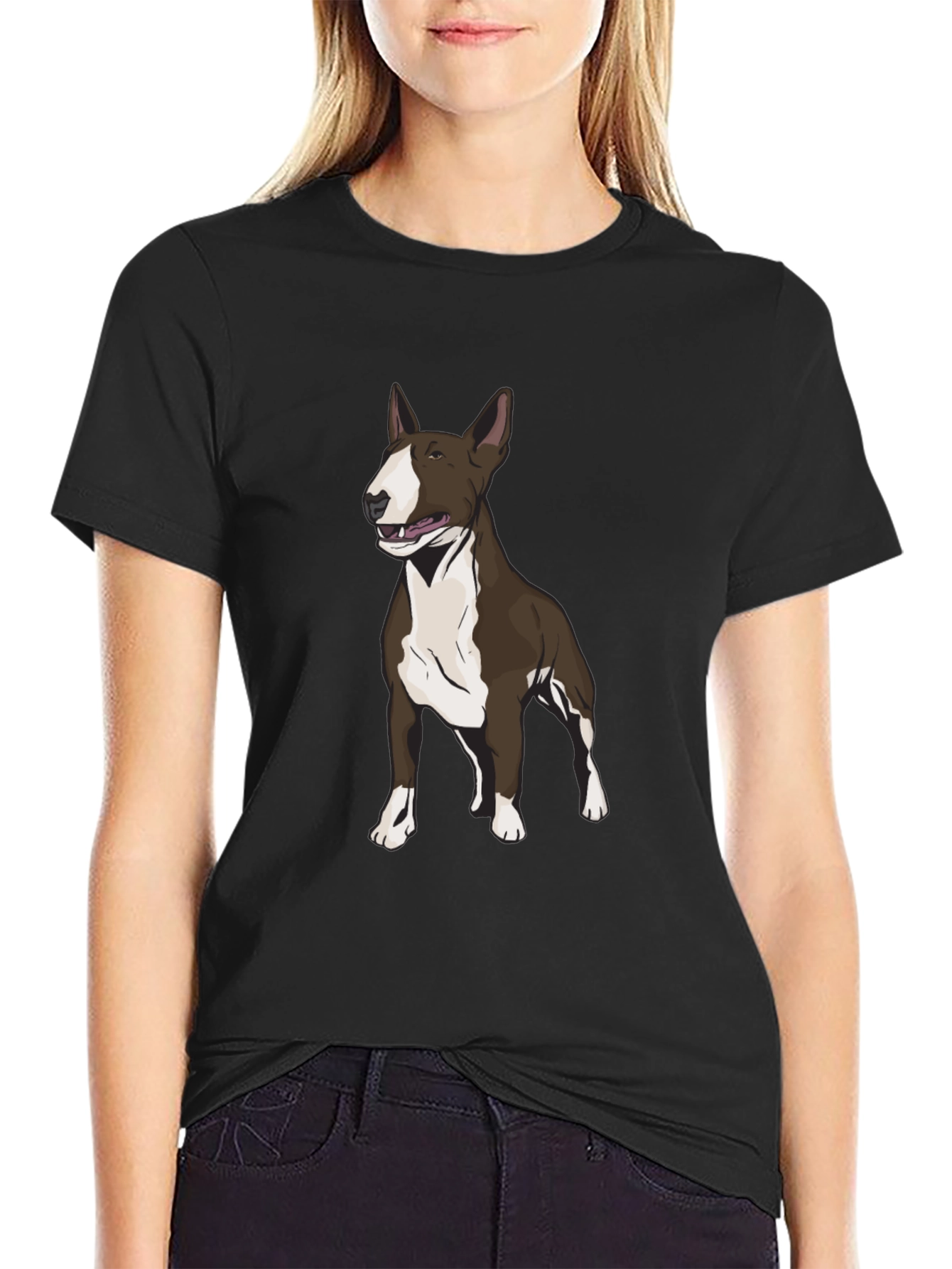 Bull Terrier Graphic Tee - Mens Black T-Shirt