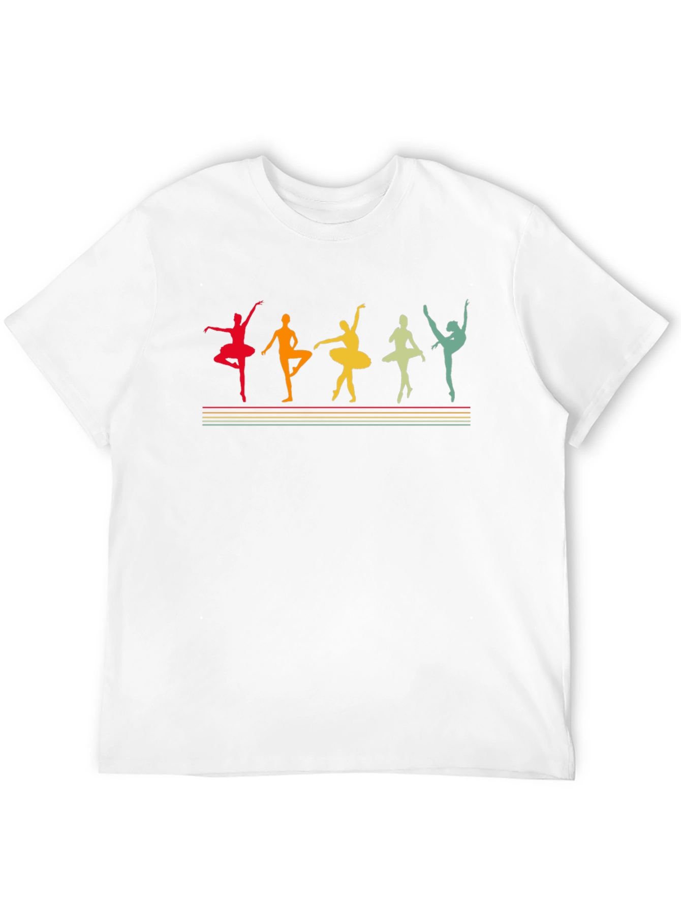 Ballet Dancer Silhouette Graphic T-Shirt