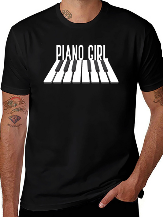 Piano Girl T-Shirt - Musicians Apparel