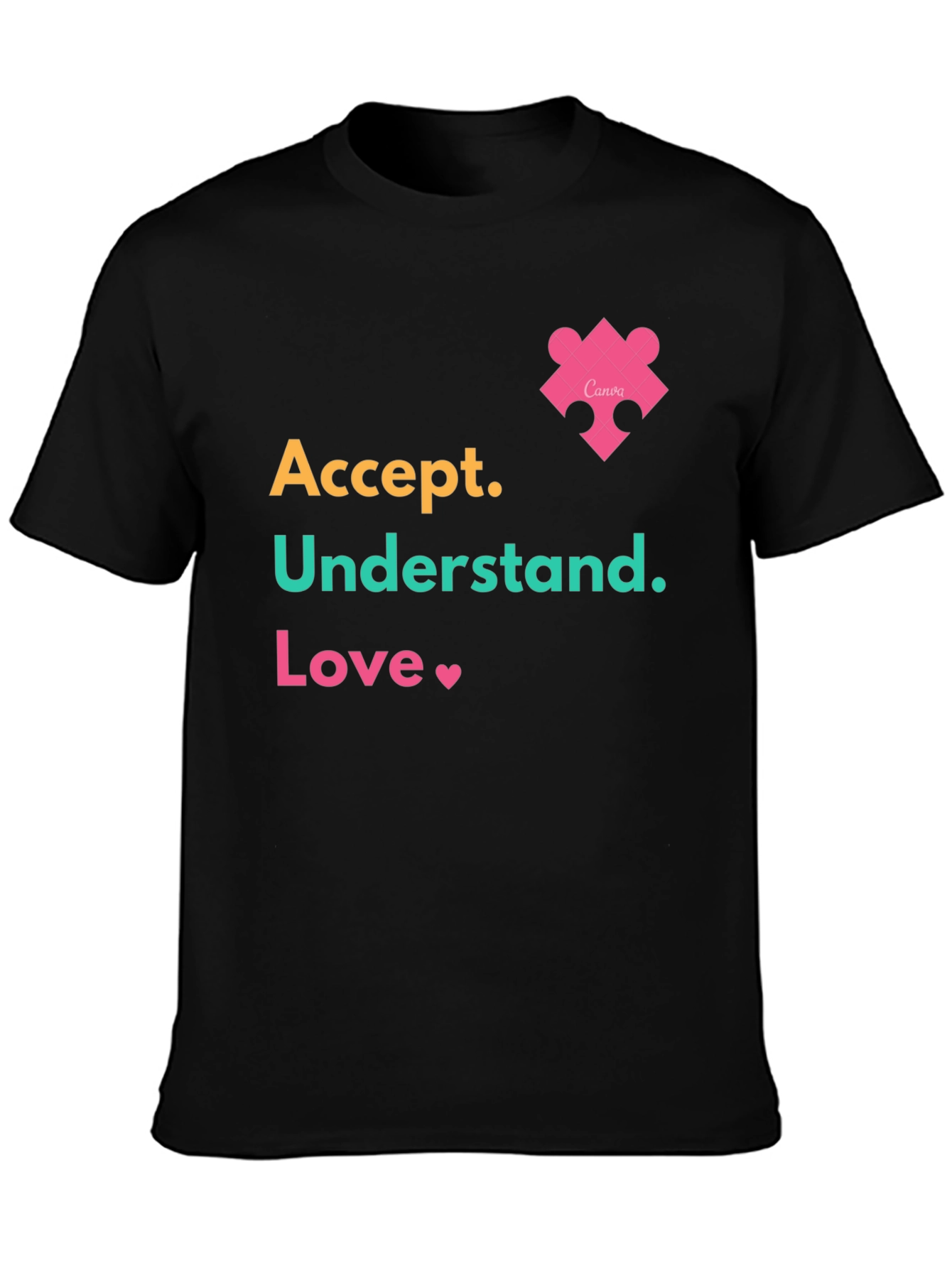 Accept Understand Love Tee Autism Awareness T-Shirt