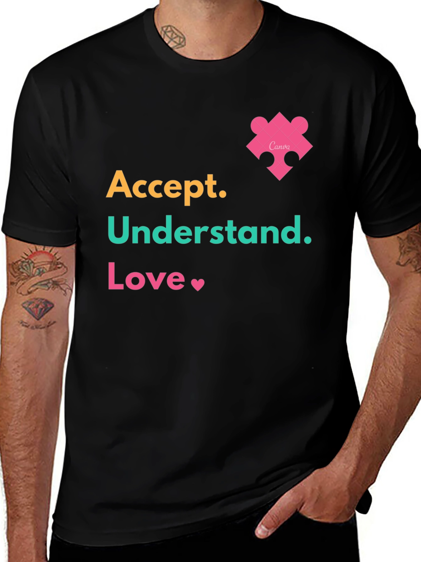 Accept Understand Love Tee Autism Awareness T-Shirt
